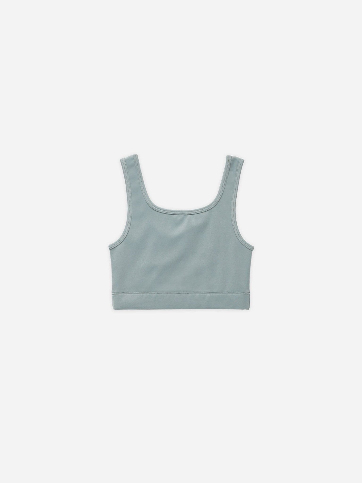 Cropped Fitted Tank || Blue - Rylee + Cru Canada