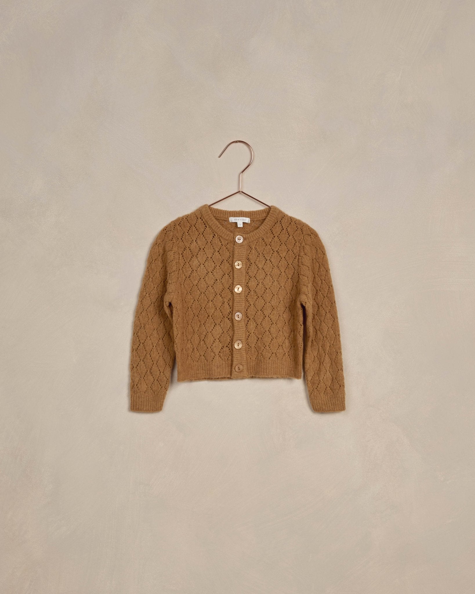 Cropped Pointelle Cardigan || Golden - Rylee + Cru Canada