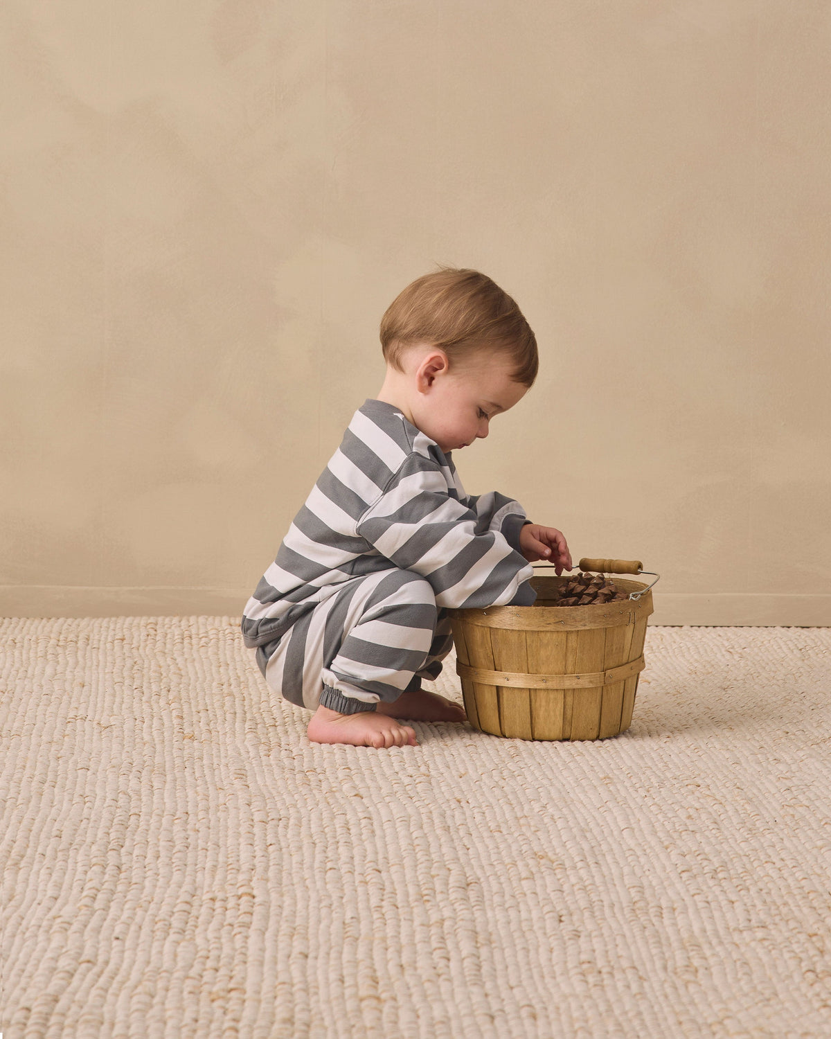 Oversized Sweatpants Midnight Stripe - Rylee + Cru | Kids Clothes | Trendy Baby Clothes | Modern Infant Outfits |