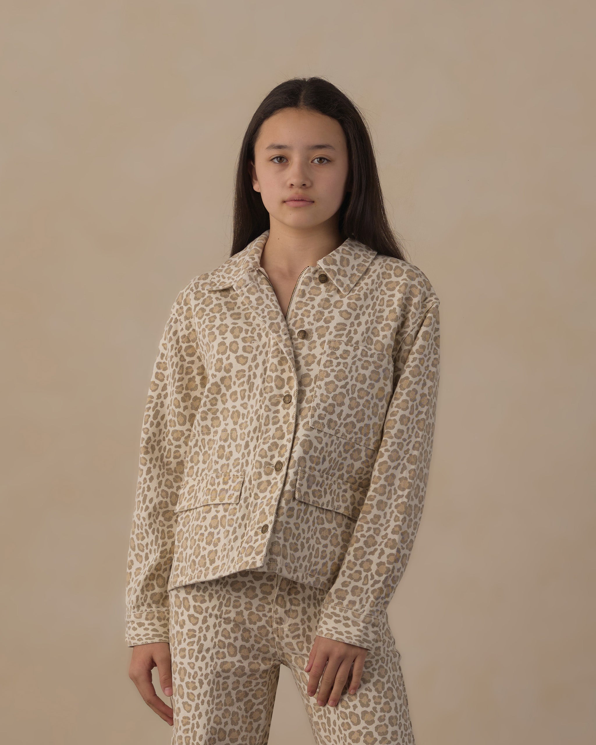 Teen Claire Jacket Leopard - Rylee + Cru | Kids Clothes | Trendy Baby Clothes | Modern Infant Outfits |