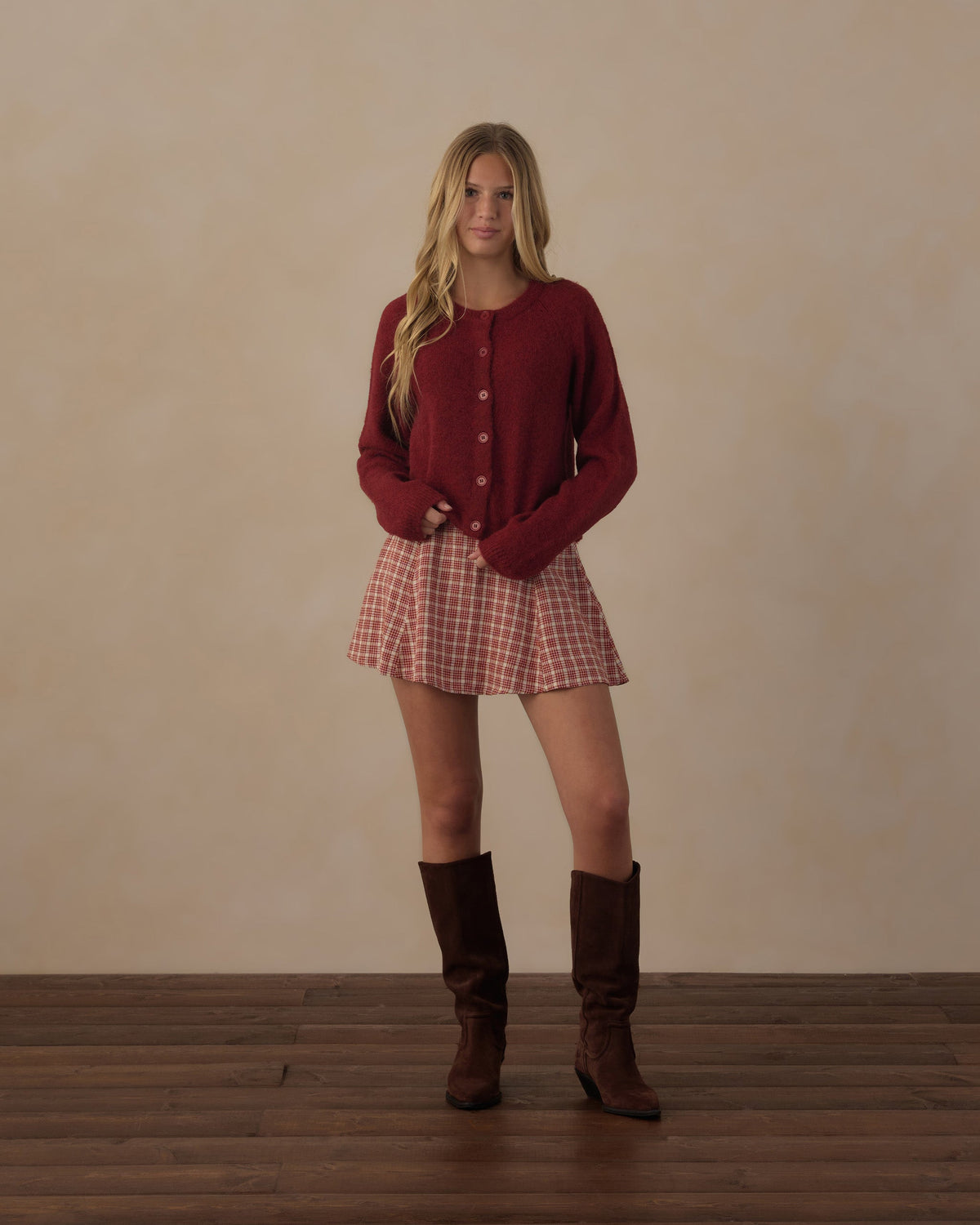 Teen Fuzzy Cardigan Ruby - Rylee + Cru | Kids Clothes | Trendy Baby Clothes | Modern Infant Outfits |