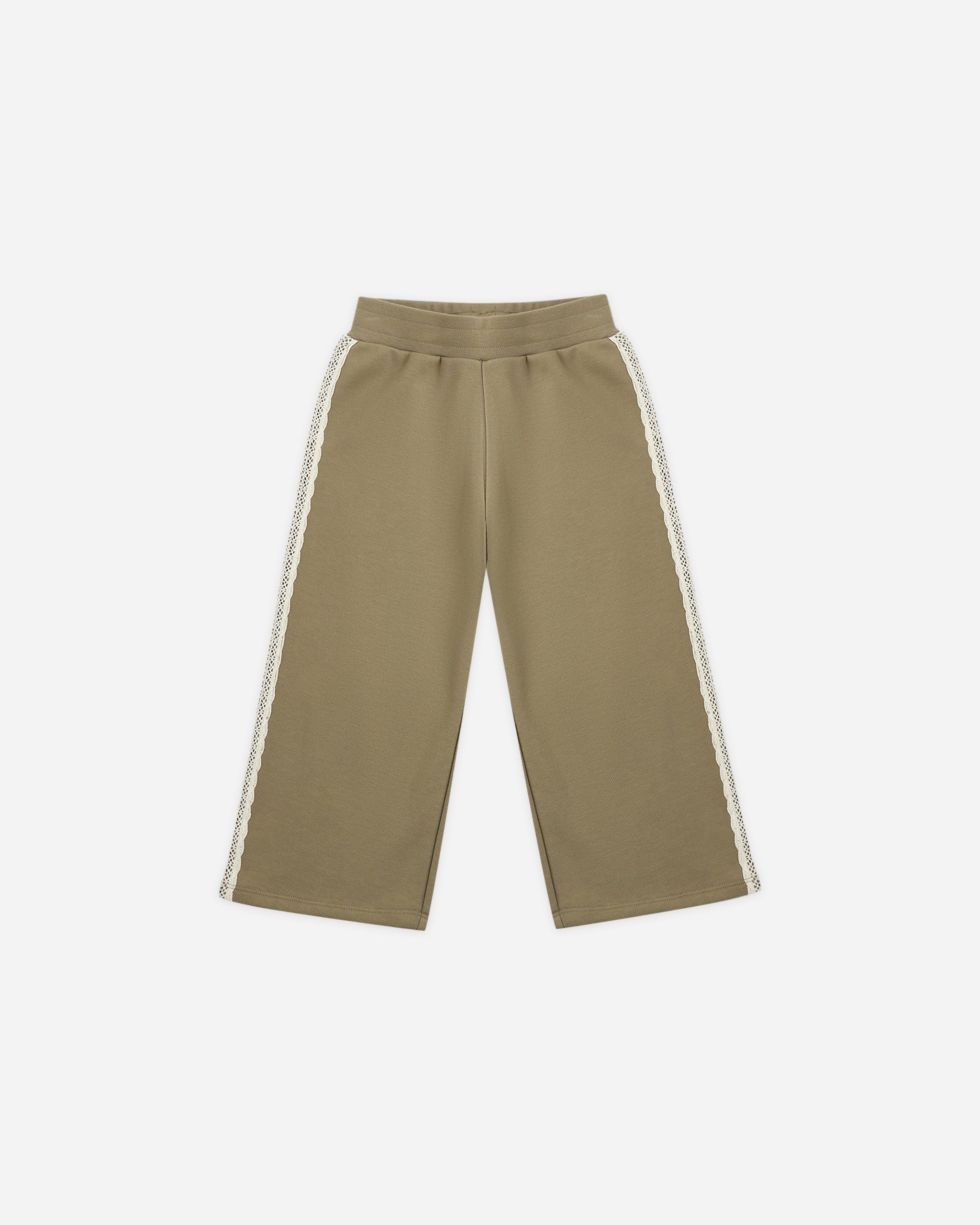 Wide Leg Sweatpant Olive - Rylee + Cru | Kids Clothes | Trendy Baby Clothes | Modern Infant Outfits |