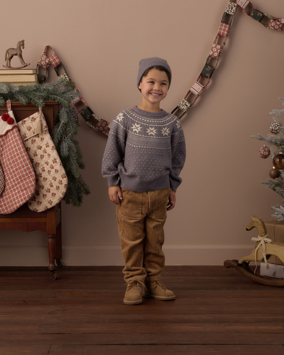 Beanie Slate Birdseye - Rylee + Cru | Kids Clothes | Trendy Baby Clothes | Modern Infant Outfits |