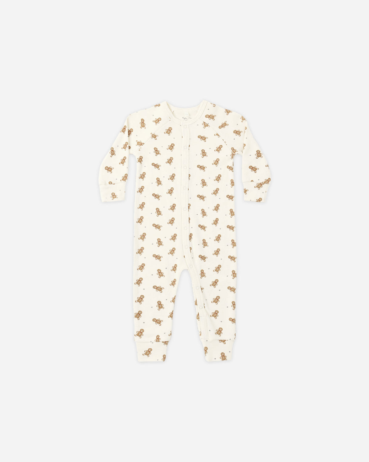 Organic Long John Pajamas Gingerbread - Rylee + Cru | Kids Clothes | Trendy Baby Clothes | Modern Infant Outfits |