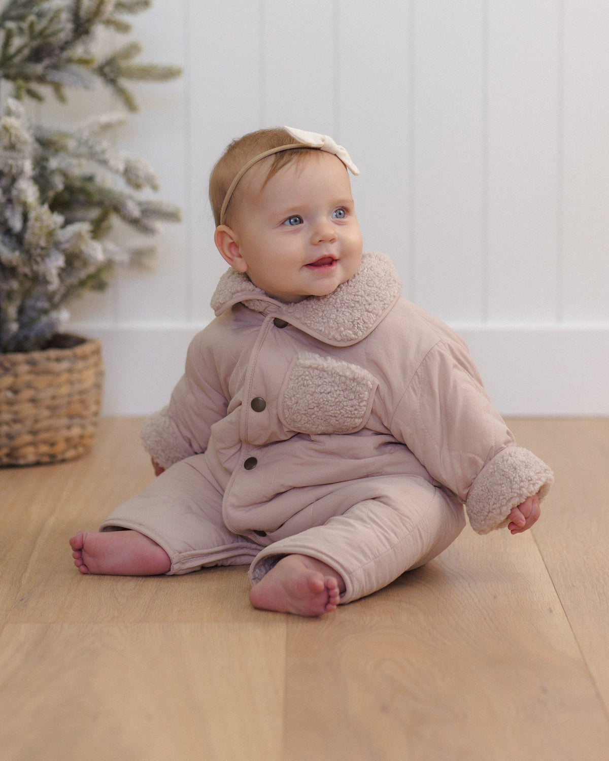 Shearling Jumpsuit Rose Water - Rylee + Cru | Kids Clothes | Trendy Baby Clothes | Modern Infant Outfits |