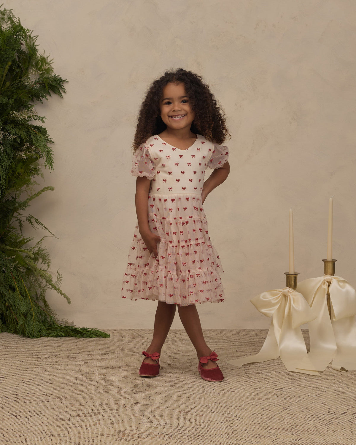 Robe Dottie à nœuds rubis