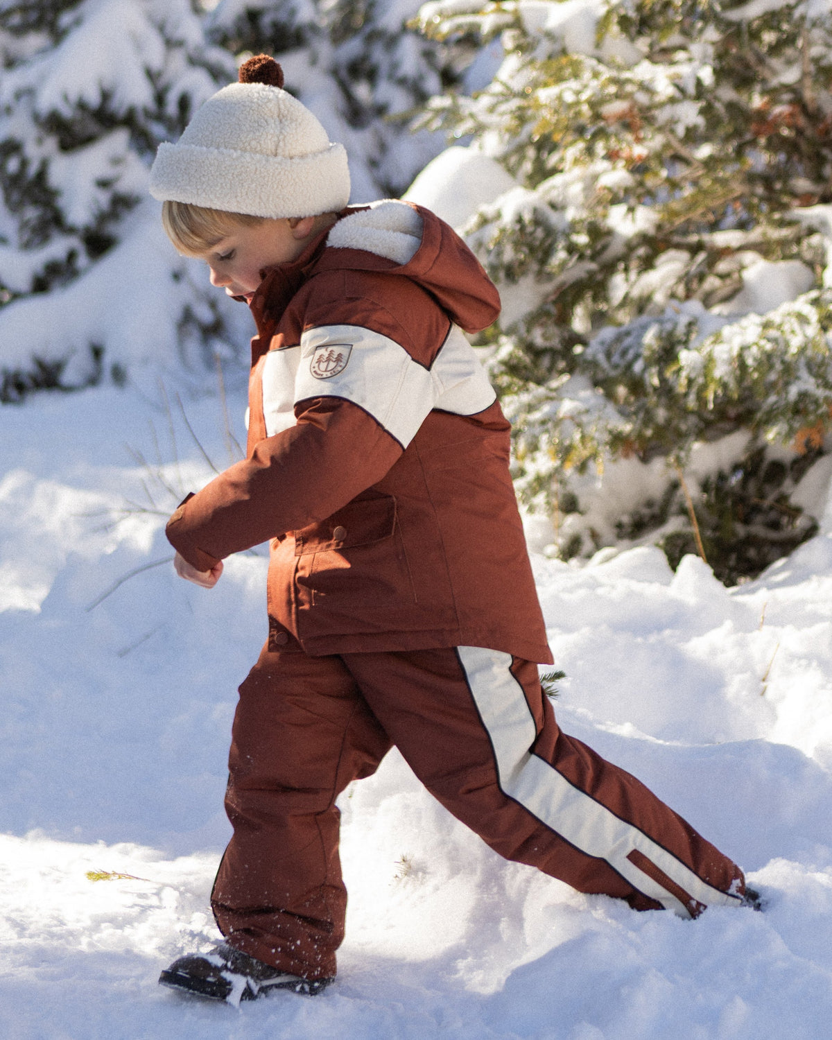 Parka Ski Jacket Brick - Rylee + Cru | Kids Clothes | Trendy Baby Clothes | Modern Infant Outfits |