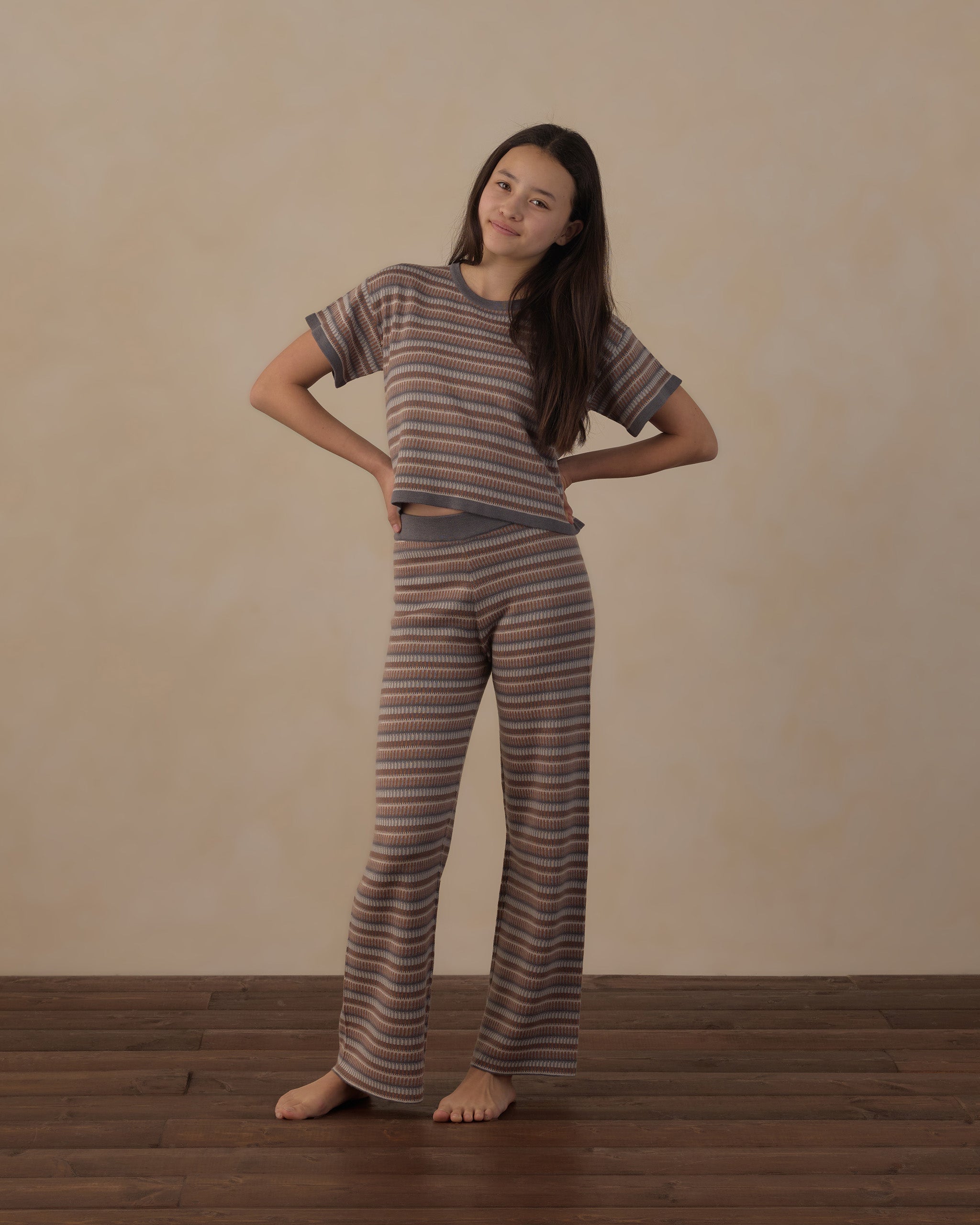 Teen Knit Wide Leg Multi-Stripe - Rylee + Cru | Kids Clothes | Trendy Baby Clothes | Modern Infant Outfits |