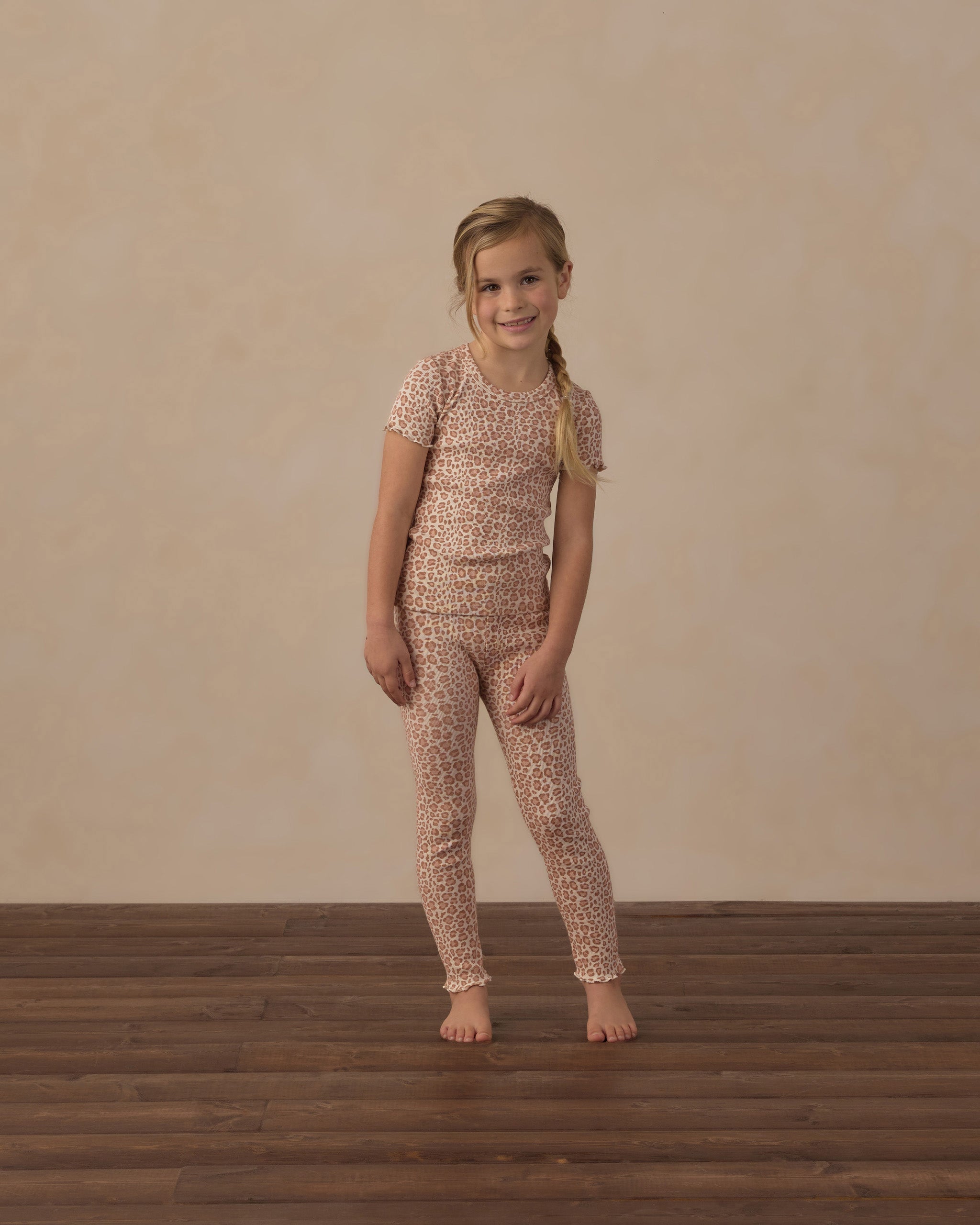 Coast Ribbed Legging Pink Leopard - Rylee + Cru | Kids Clothes | Trendy Baby Clothes | Modern Infant Outfits |