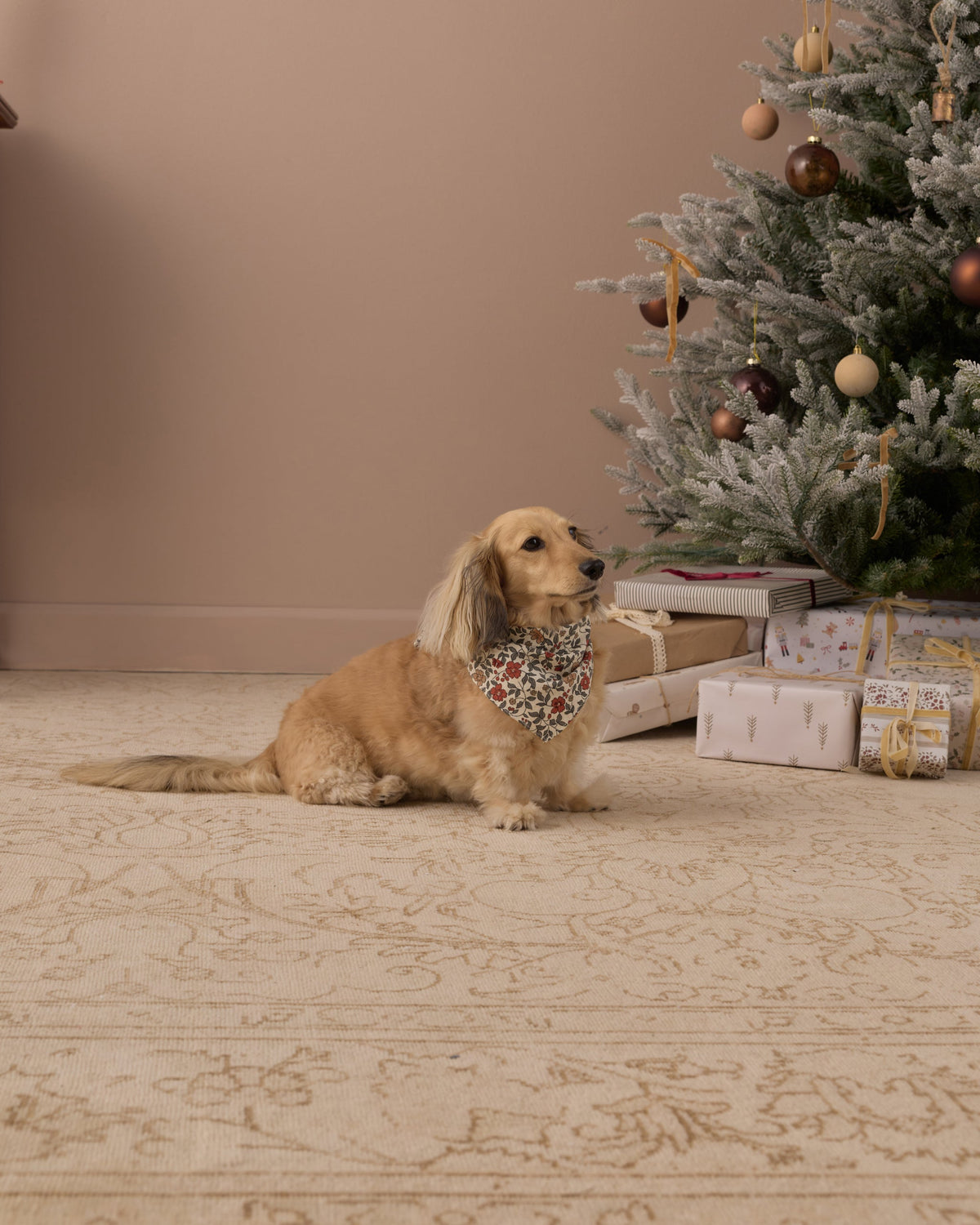 Dog Bandana Holiday Floral - Rylee + Cru | Kids Clothes | Trendy Baby Clothes | Modern Infant Outfits |