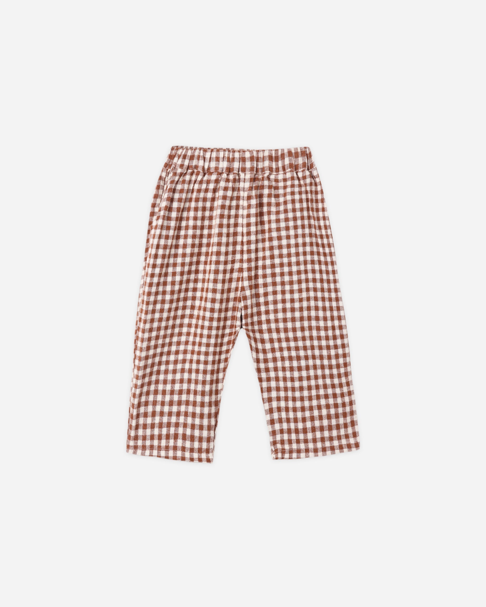 Palmer Pant Brick Check - Rylee + Cru | Kids Clothes | Trendy Baby Clothes | Modern Infant Outfits |