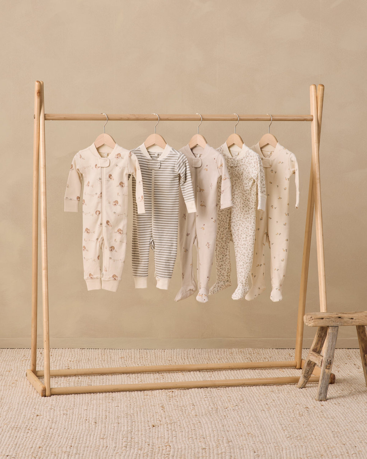 Zip Long Sleeve Sleeper Footie Floret - Rylee + Cru | Kids Clothes | Trendy Baby Clothes | Modern Infant Outfits |