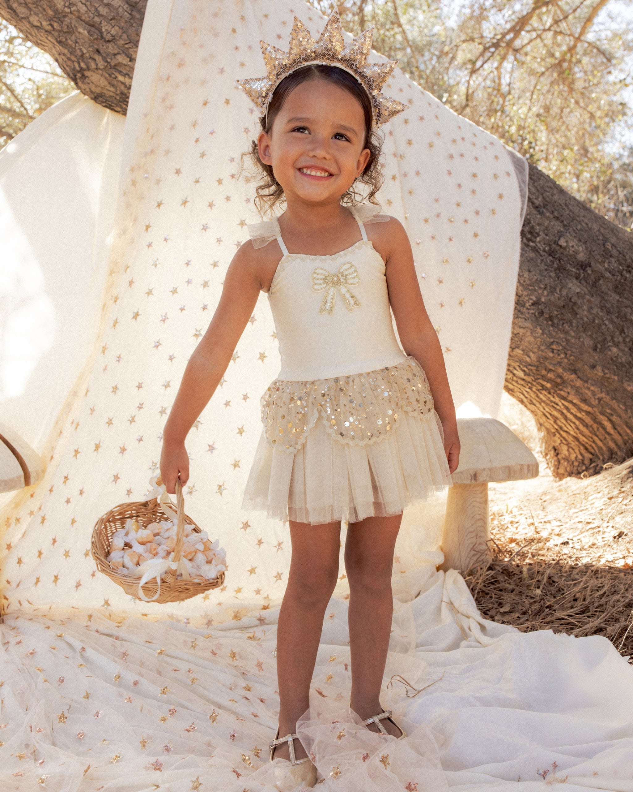 Sun Crown + Wand Gold - Rylee + Cru | Kids Clothes | Trendy Baby Clothes | Modern Infant Outfits |
