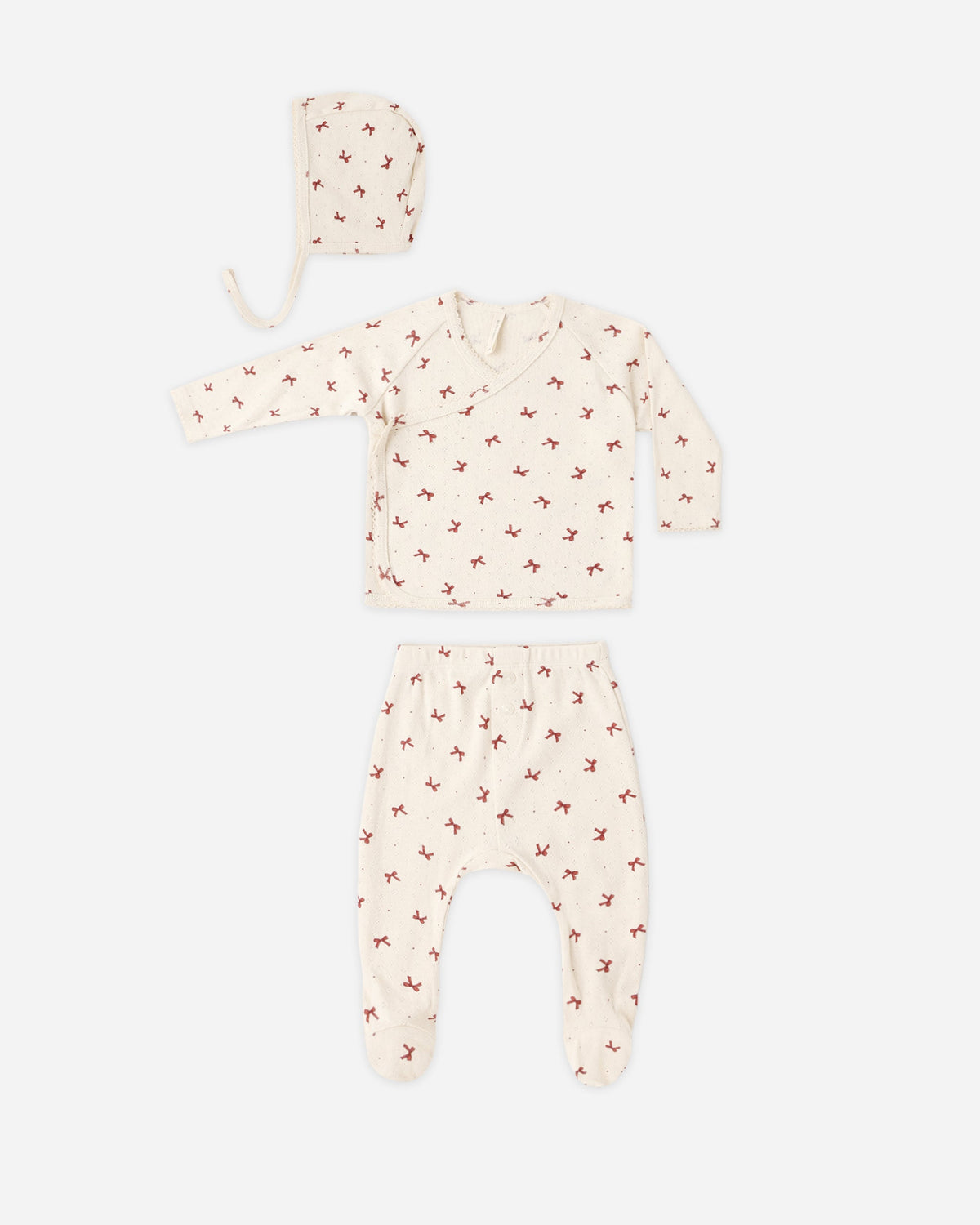 Take Home Set Red Bows - Rylee + Cru | Kids Clothes | Trendy Baby Clothes | Modern Infant Outfits |