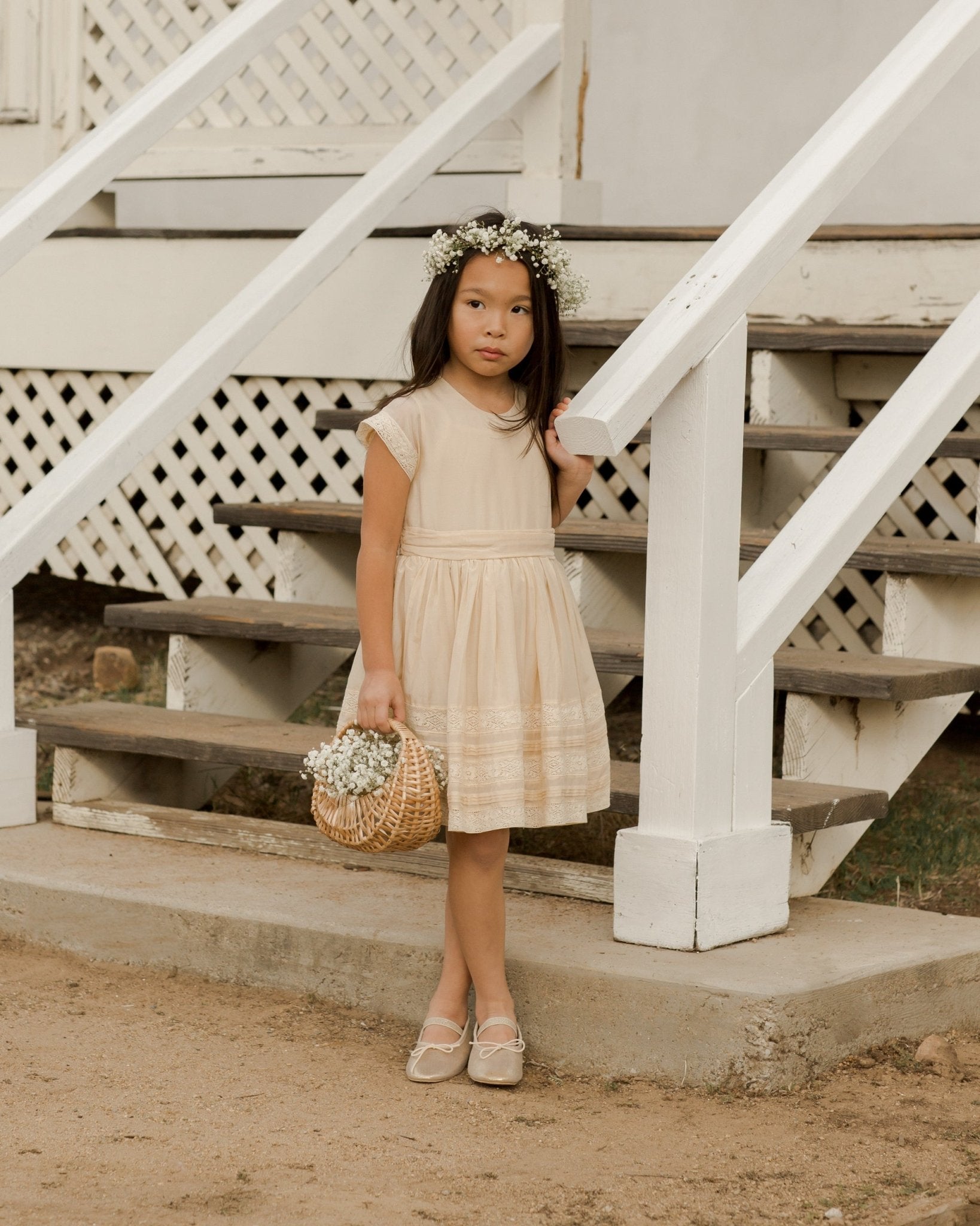 Dahlia Dress || Champagne - Rylee + Cru Canada