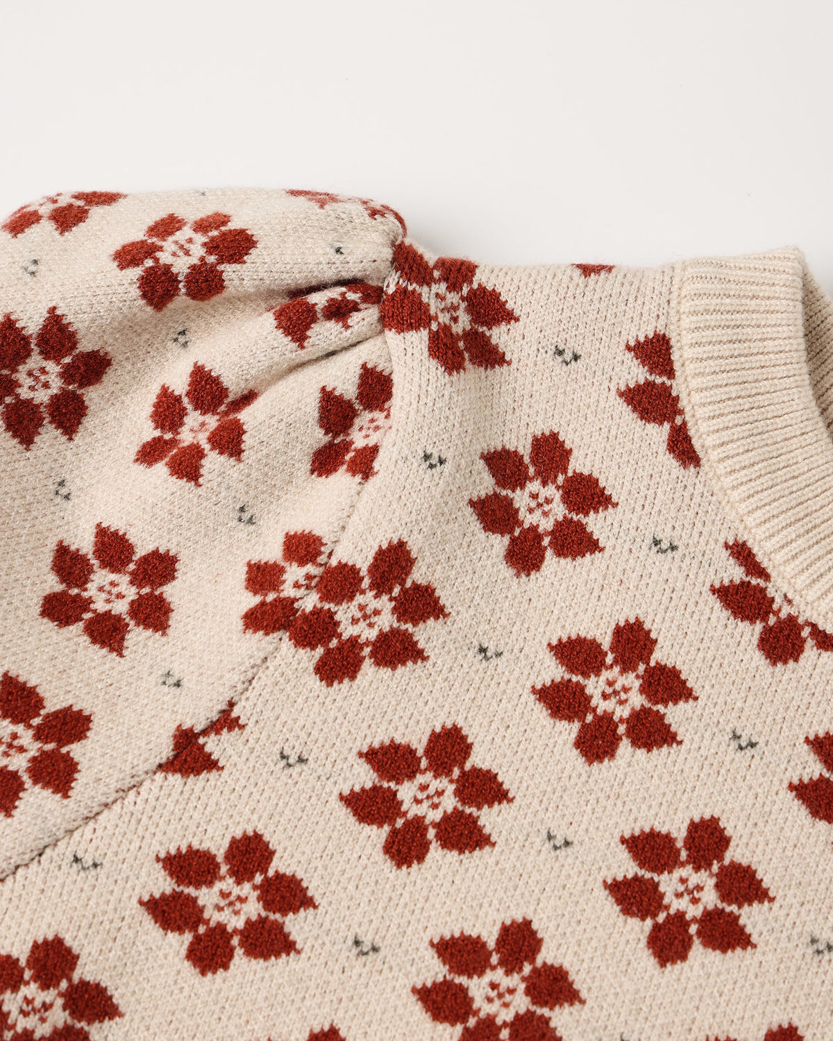 Jacquard Knit Set Poinsettia - Rylee + Cru | Kids Clothes | Trendy Baby Clothes | Modern Infant Outfits |