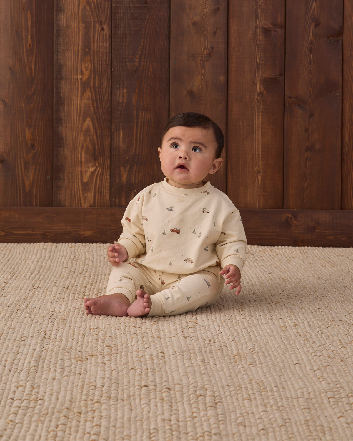 Relaxed Fleece Sweatpant Holiday Drive - Rylee + Cru | Kids Clothes | Trendy Baby Clothes | Modern Infant Outfits |