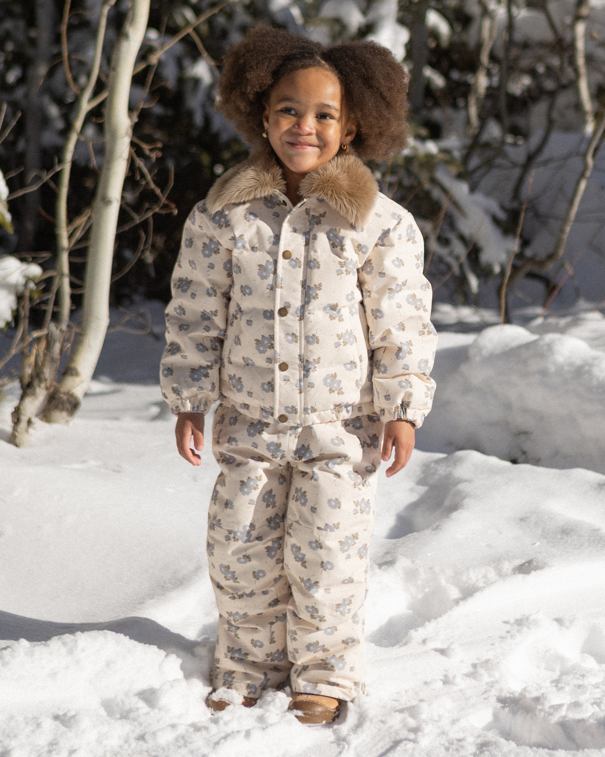 Idyllwild Jacket Blue Floral - Rylee + Cru | Kids Clothes | Trendy Baby Clothes | Modern Infant Outfits |