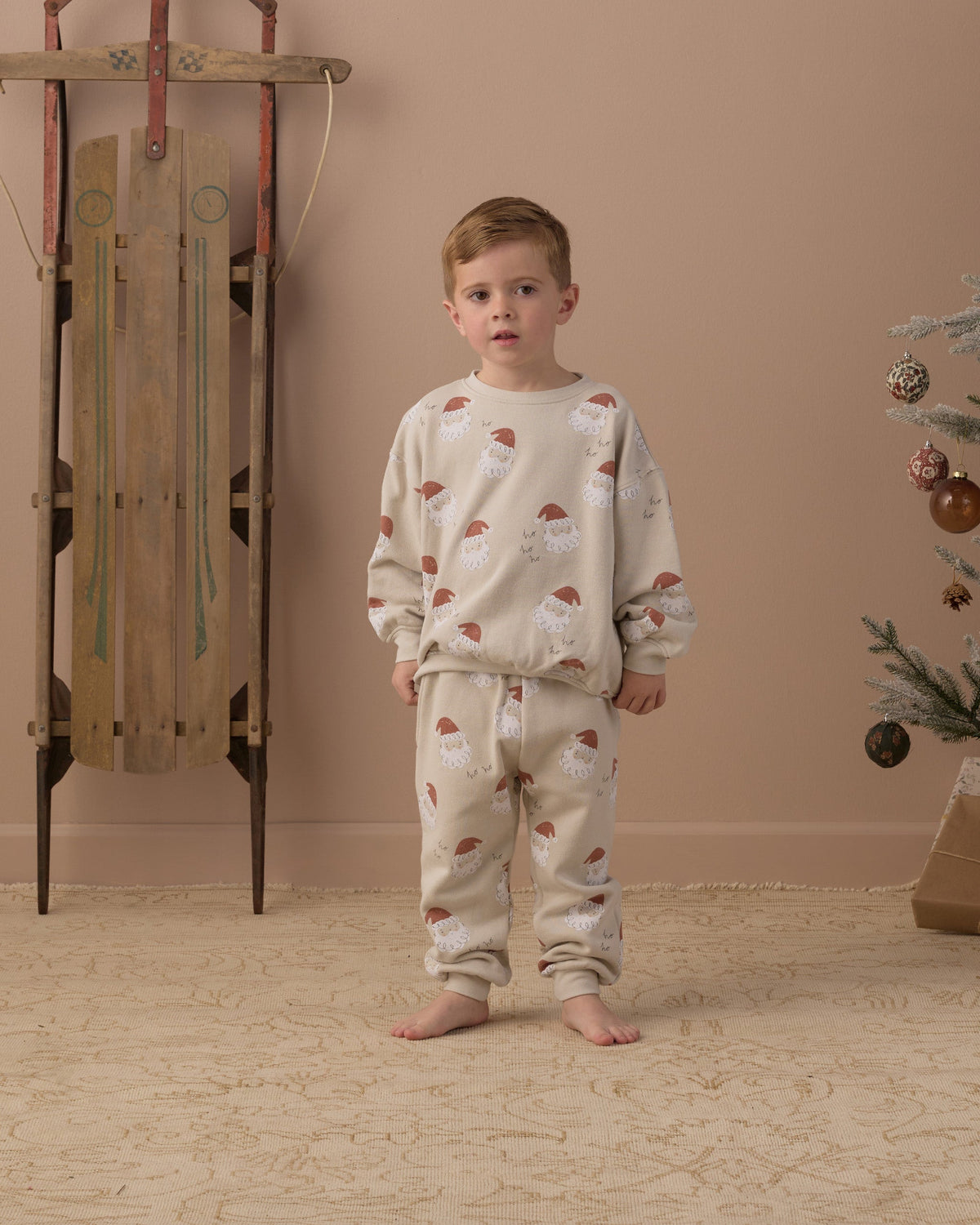 Jogger Sweatpant Santa - Rylee + Cru | Kids Clothes | Trendy Baby Clothes | Modern Infant Outfits |
