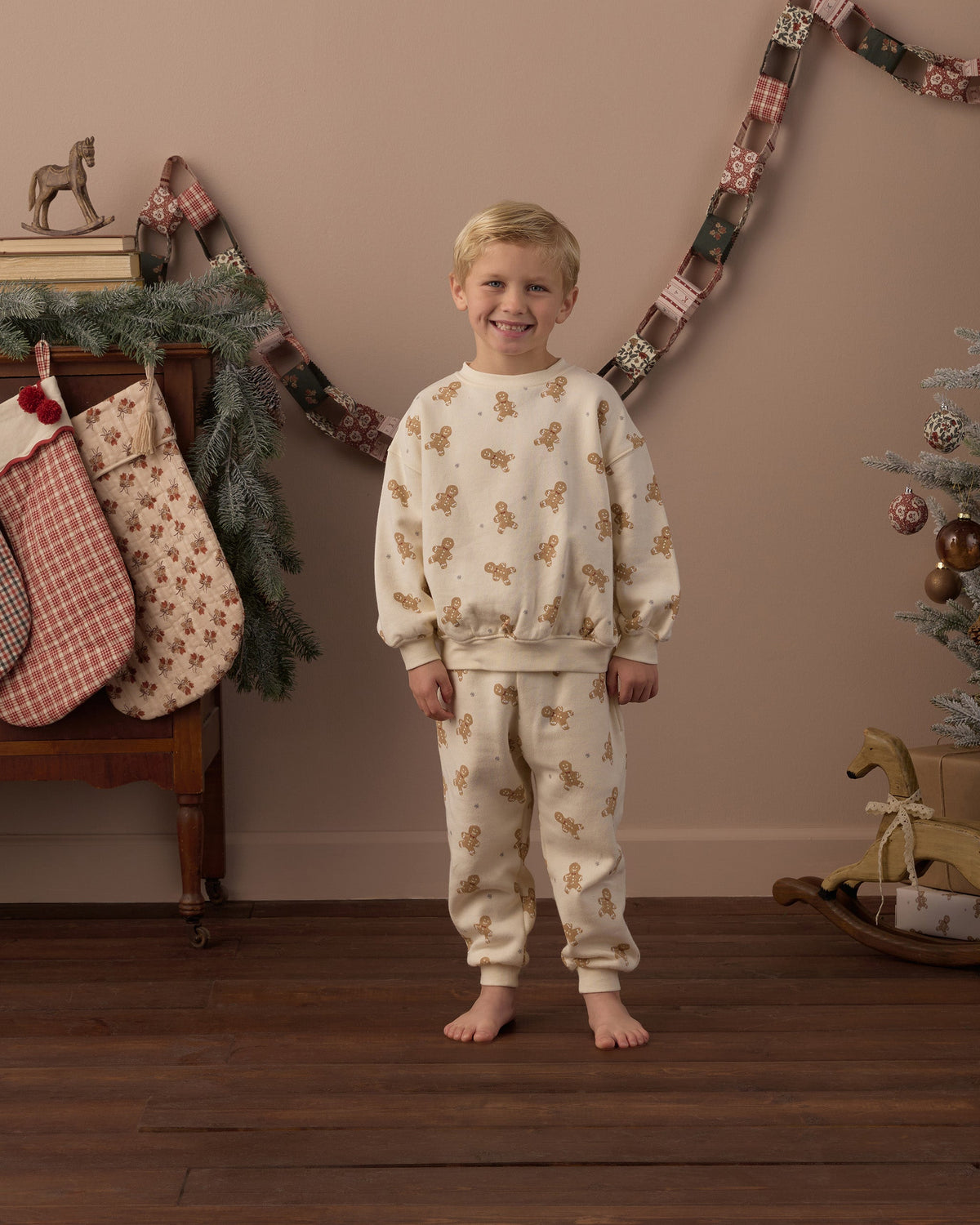 Relaxed Sweatshirt Gingerbread - Rylee + Cru | Kids Clothes | Trendy Baby Clothes | Modern Infant Outfits |
