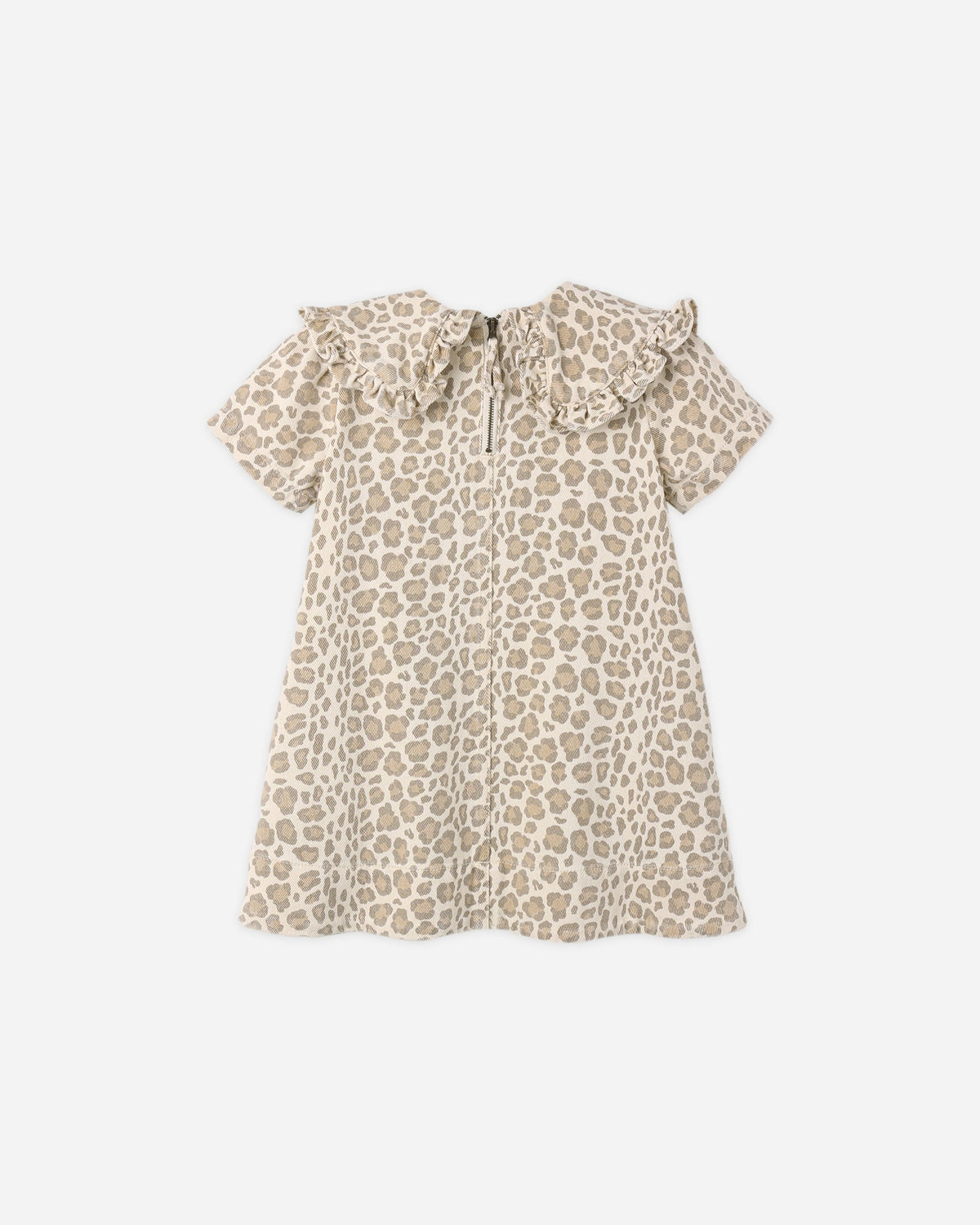 Collared Denim Mini Dress Leopard - Rylee + Cru | Kids Clothes | Trendy Baby Clothes | Modern Infant Outfits |