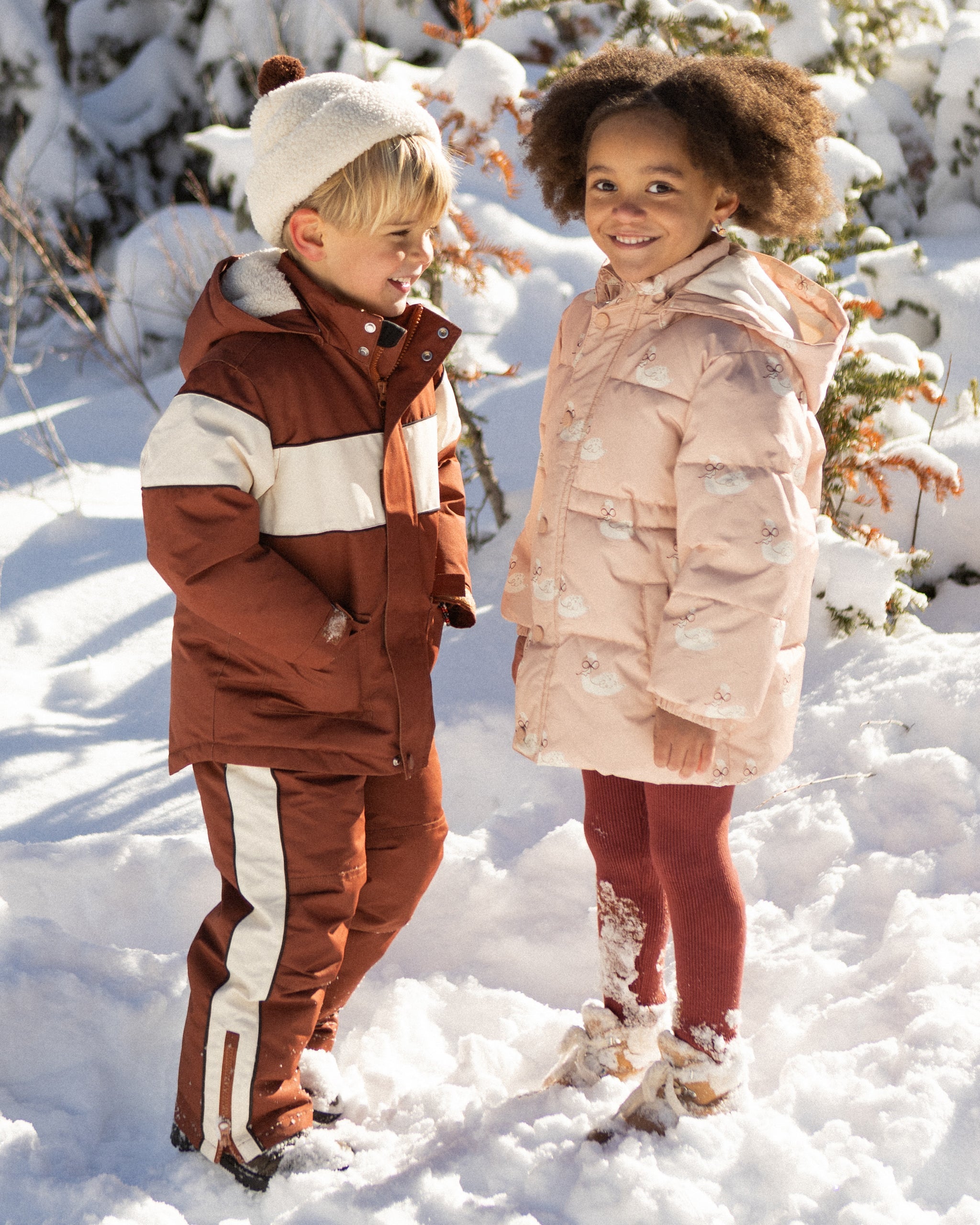 Puffer Jacket Swans - Rylee + Cru | Kids Clothes | Trendy Baby Clothes | Modern Infant Outfits |
