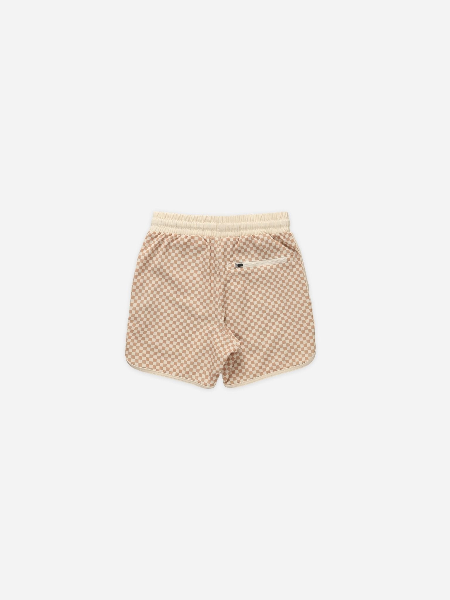 Del Mar Short || Clay Micro Check - Rylee + Cru Canada