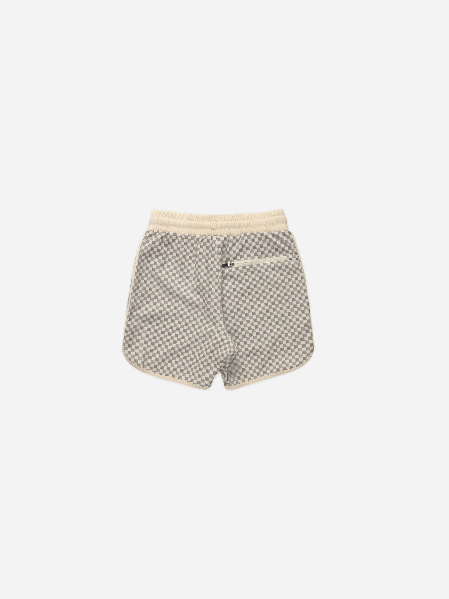 Del Mar Short || Grey Micro Check - Rylee + Cru Canada