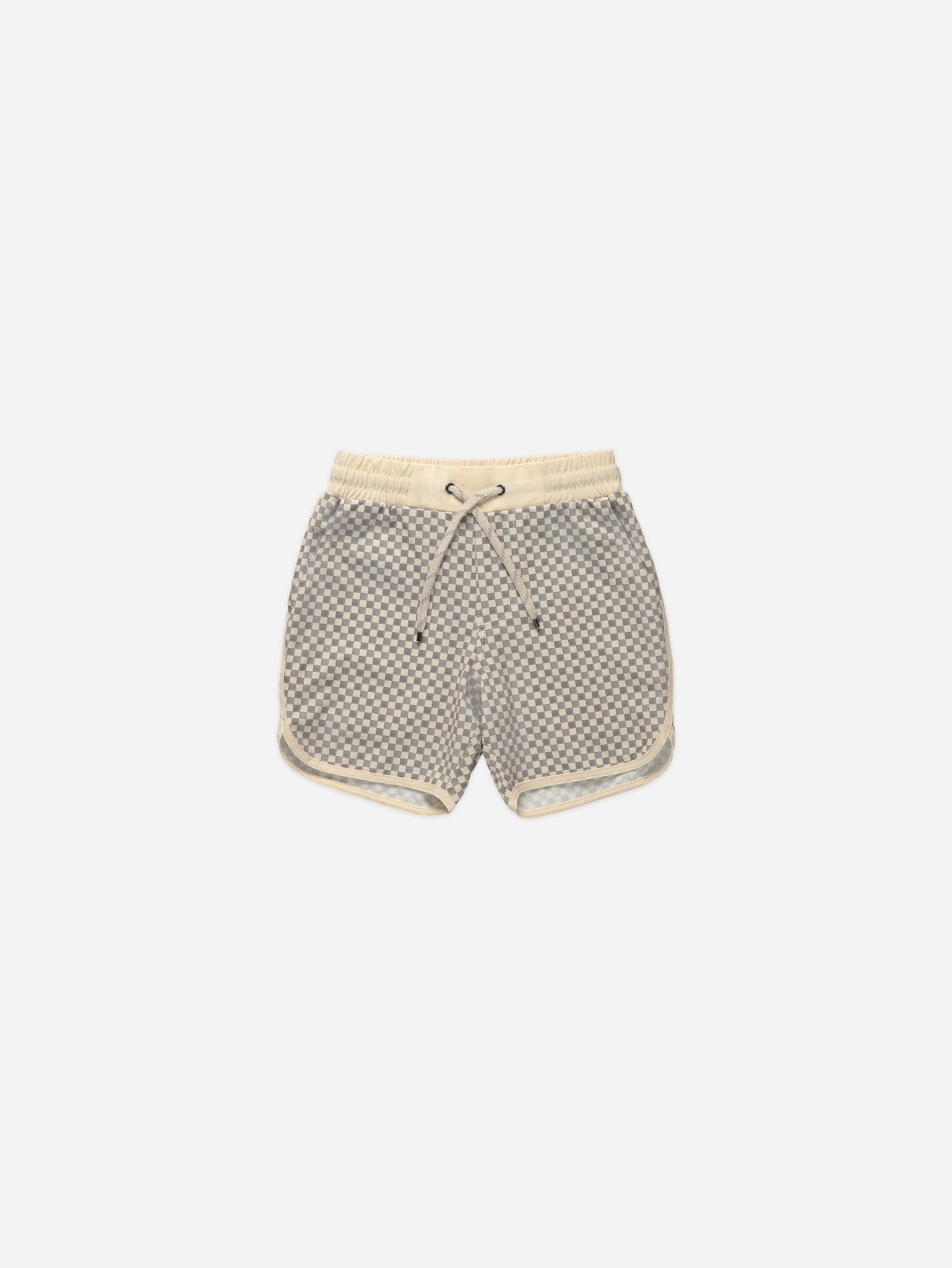 Del Mar Short || Grey Micro Check - Rylee + Cru Canada