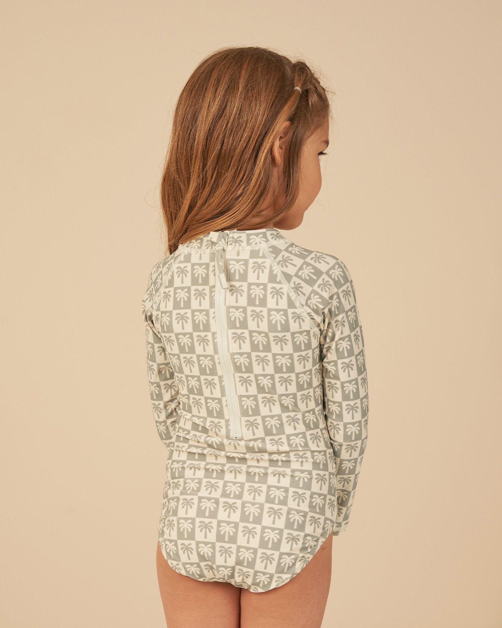 Delphine Rash Guard One - Piece || Palm Check - Rylee + Cru Canada