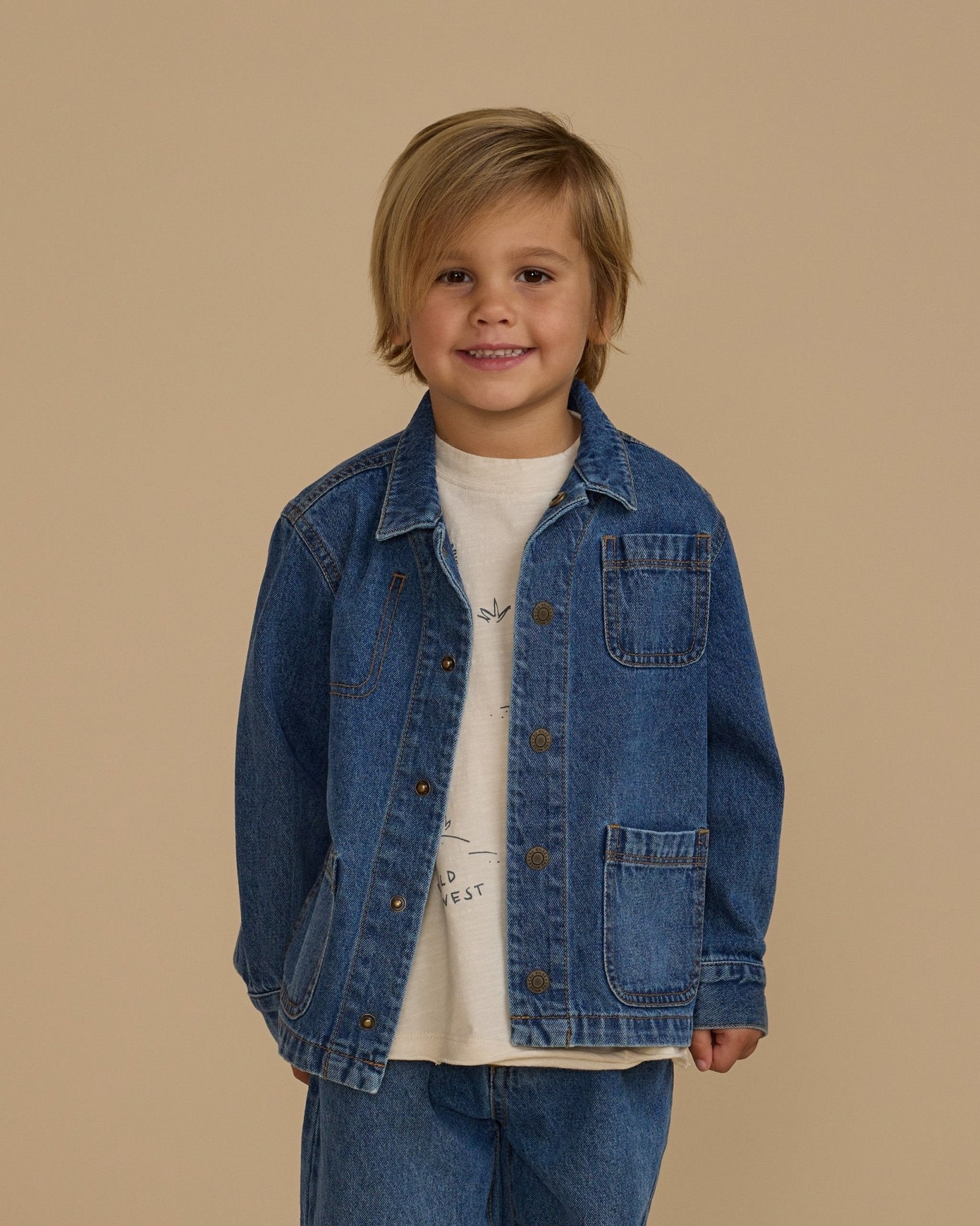 Denim Chore Coat || Indigo - Rylee + Cru Canada