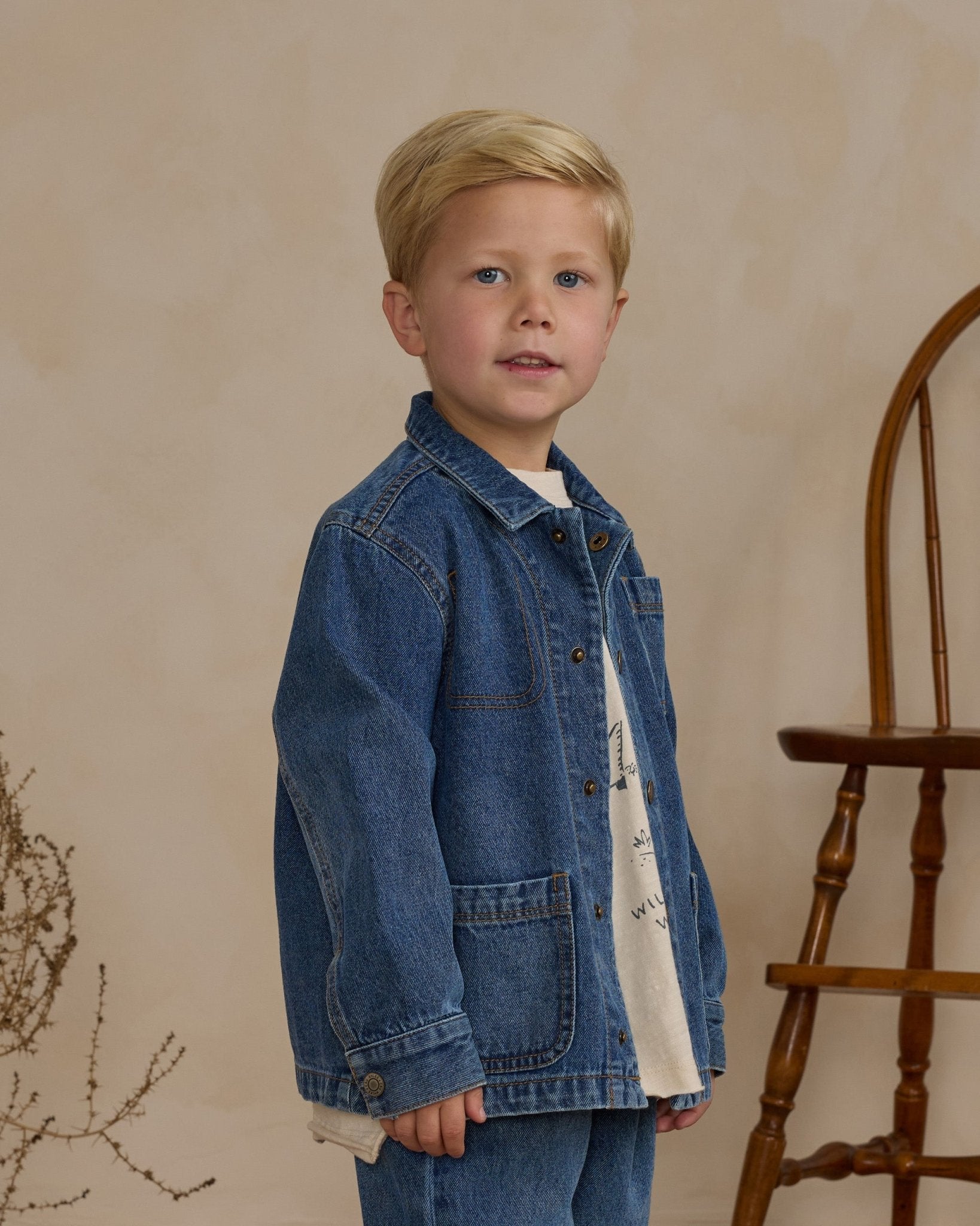 Denim Chore Coat || Indigo - Rylee + Cru Canada