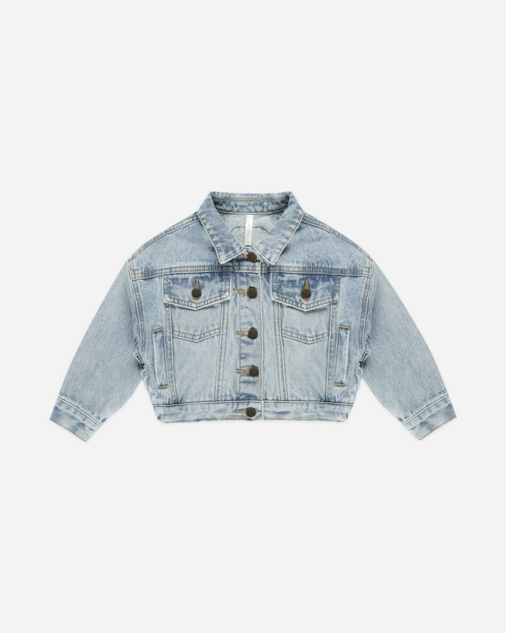 Denim Jacket || Light Washed Denim - Rylee + Cru Canada