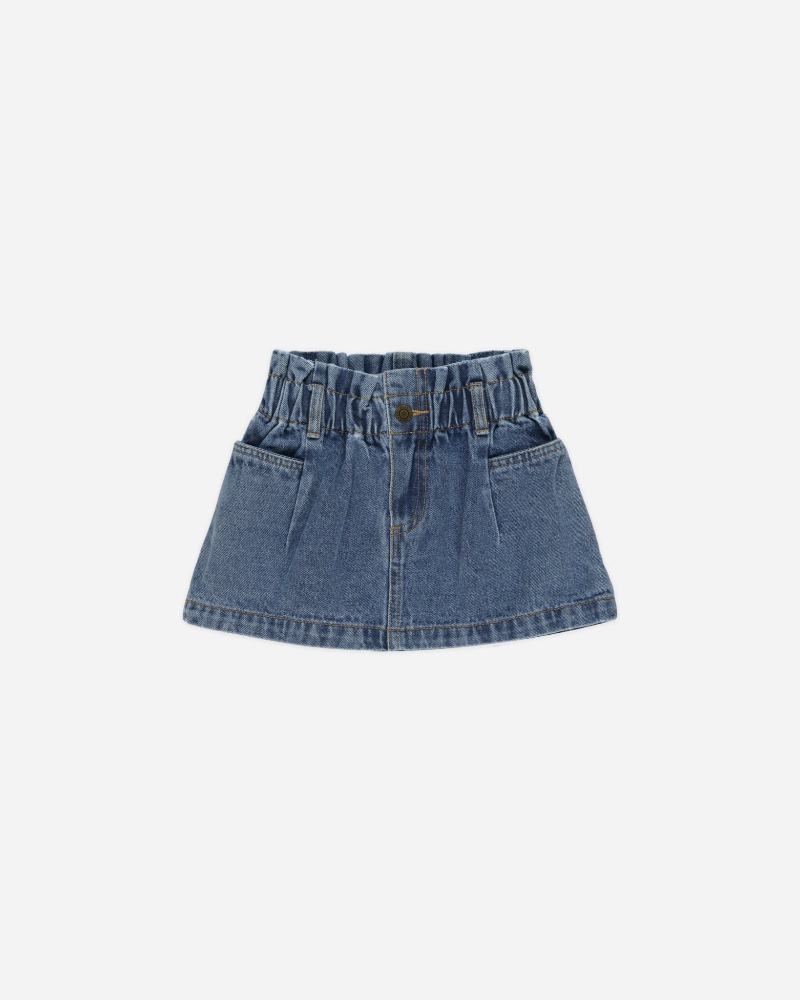 Denim Mini Skirt || Indigo - Rylee + Cru Canada