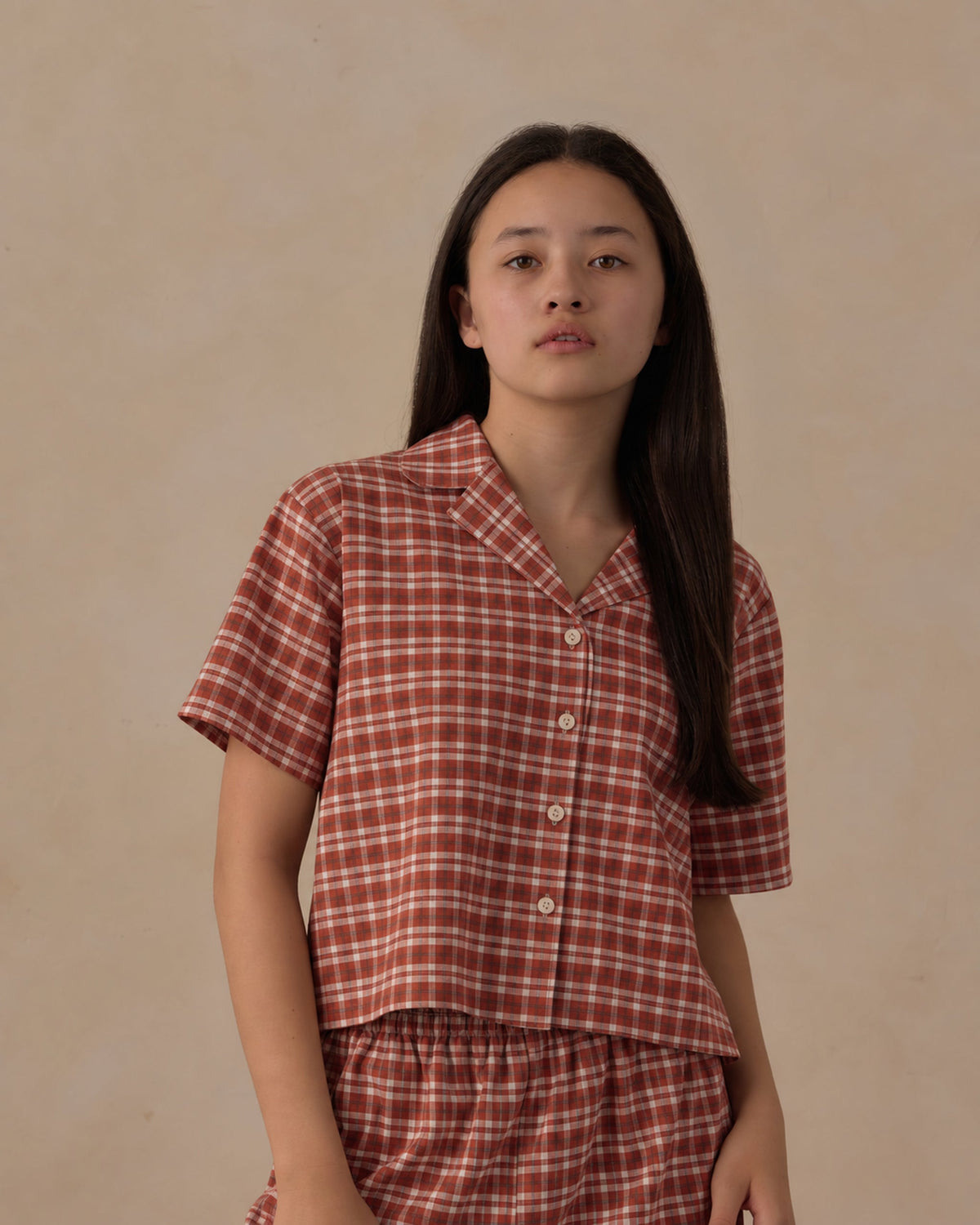 Teen Woven Pajama Set Ruby Plaid