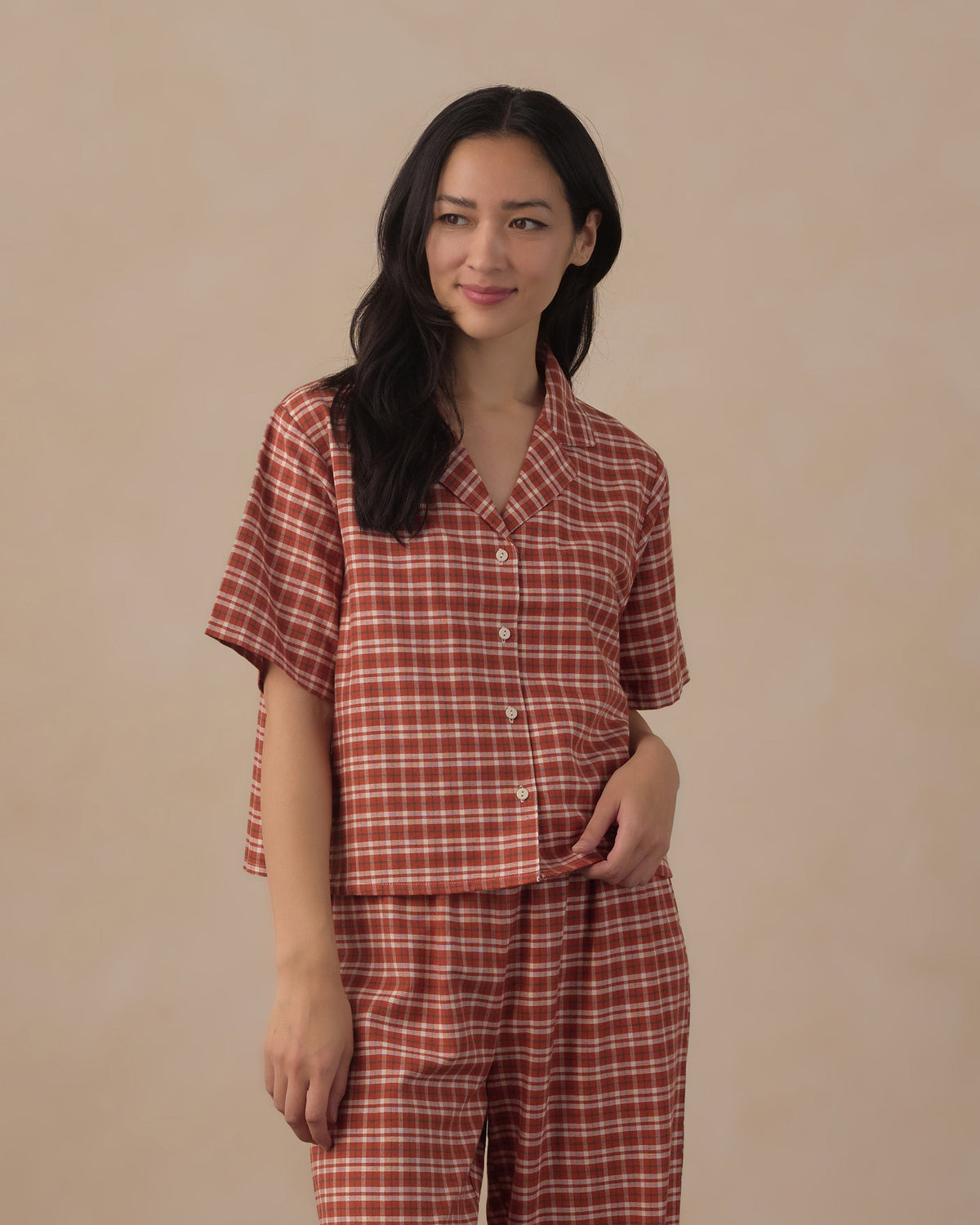 Women's Woven Pajama Set Ruby Plaid - Rylee + Cru | Kids Clothes | Trendy Baby Clothes | Modern Infant Outfits |