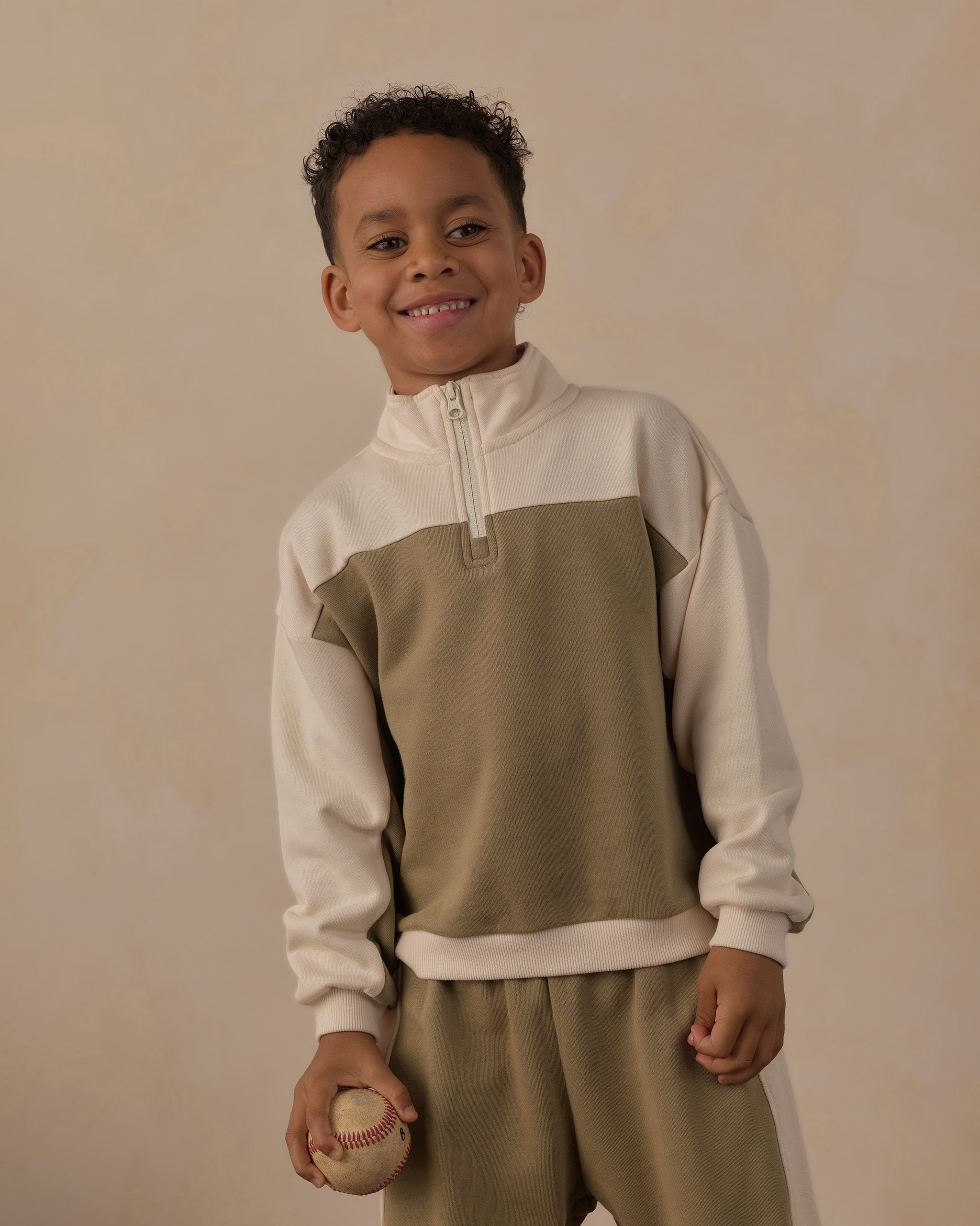 Paneled Sweatpant Olive - Rylee + Cru | Kids Clothes | Trendy Baby Clothes | Modern Infant Outfits |