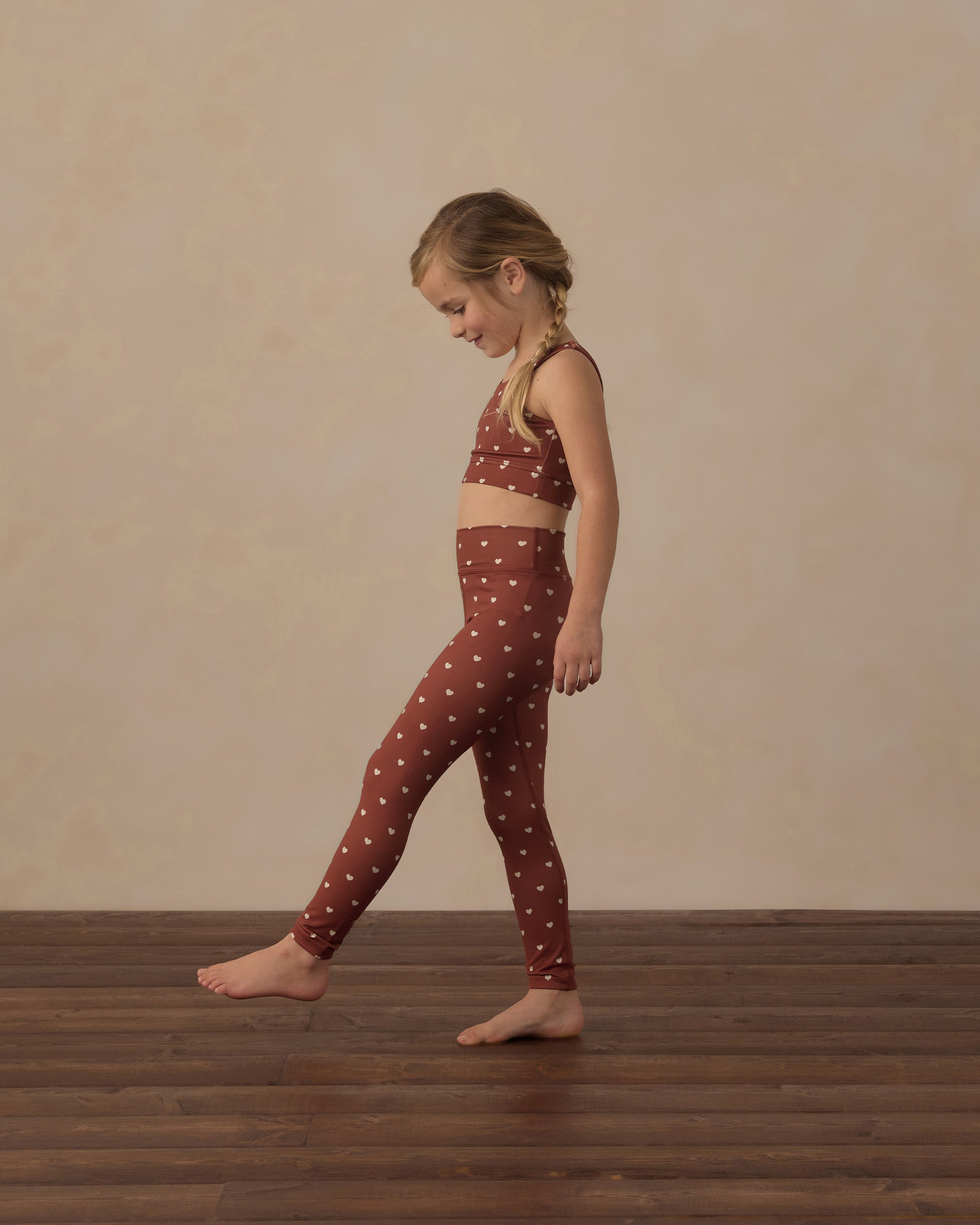 Swift Sports Bra Brick Hearts - Rylee + Cru | Kids Clothes | Trendy Baby Clothes | Modern Infant Outfits |