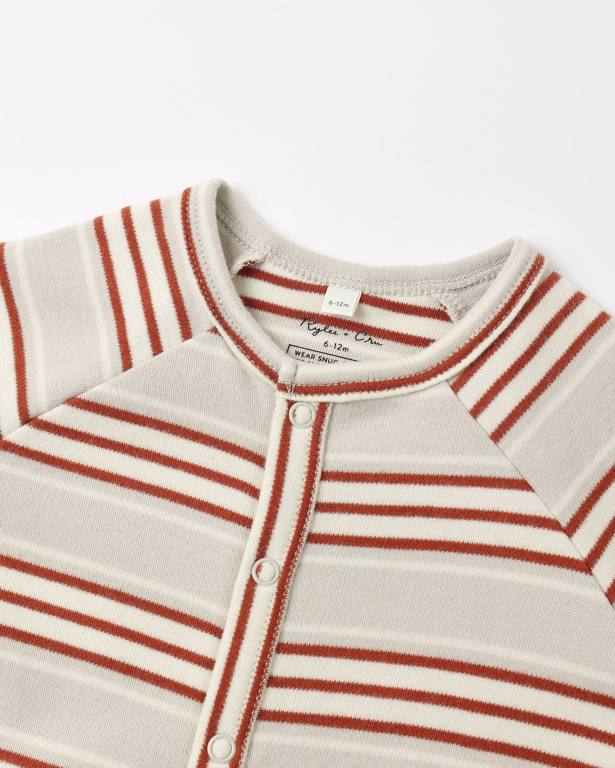 Organic Long John Pajamas Holiday Stripe - Rylee + Cru | Kids Clothes | Trendy Baby Clothes | Modern Infant Outfits |