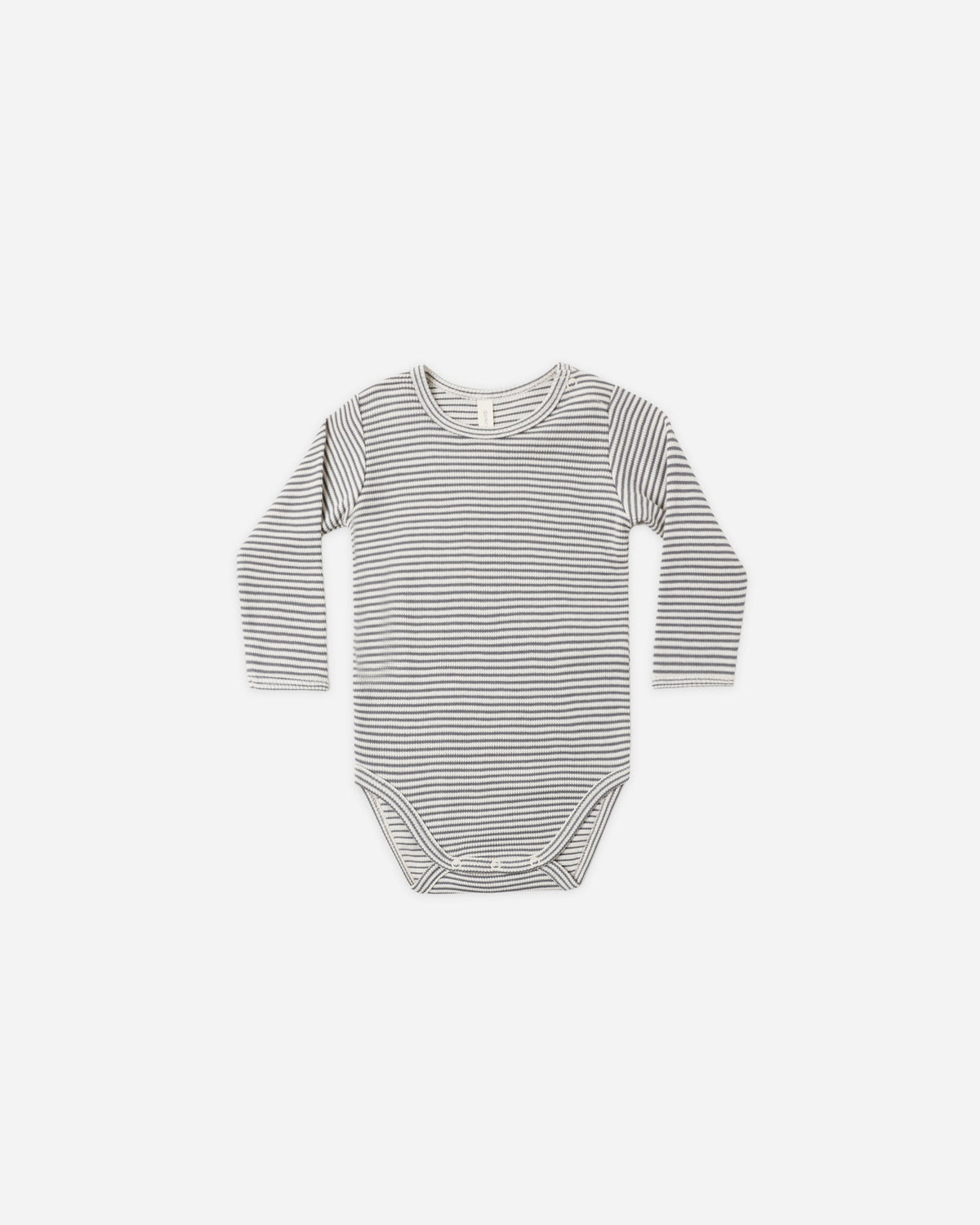 Waffle Long Sleeve Bodysuit Midnight Microstripe - Rylee + Cru | Kids Clothes | Trendy Baby Clothes | Modern Infant Outfits |