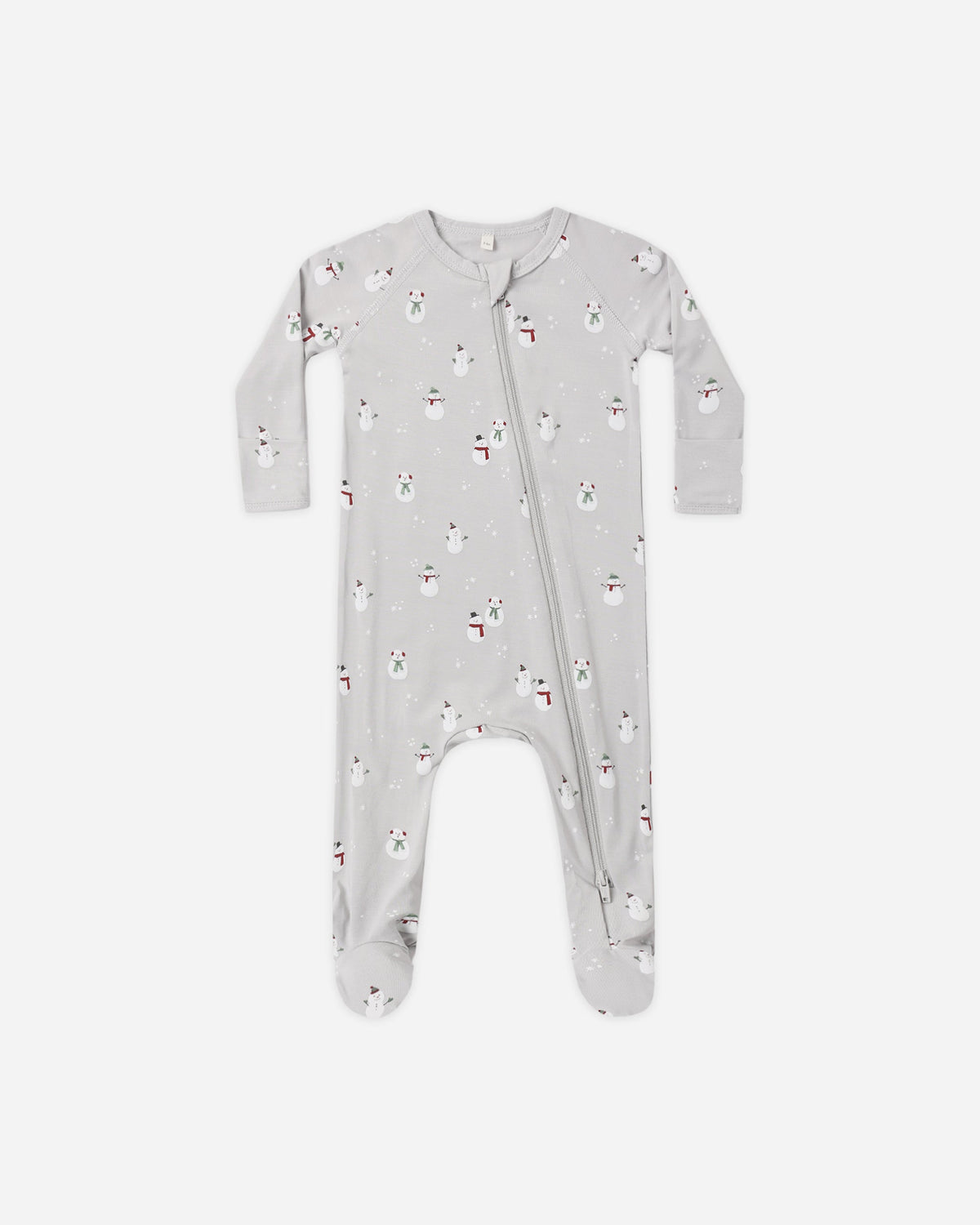 Bamboo Zip Footie Snowman - Rylee + Cru | Kids Clothes | Trendy Baby Clothes | Modern Infant Outfits |