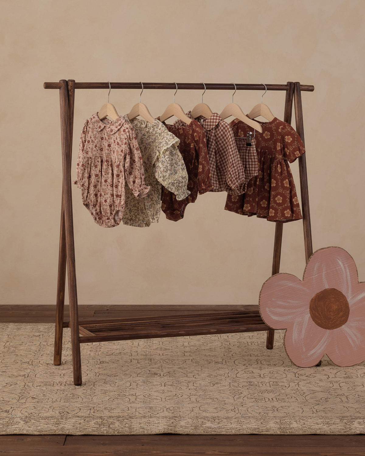 Nellie Set Brick Check - Rylee + Cru | Kids Clothes | Trendy Baby Clothes | Modern Infant Outfits |
