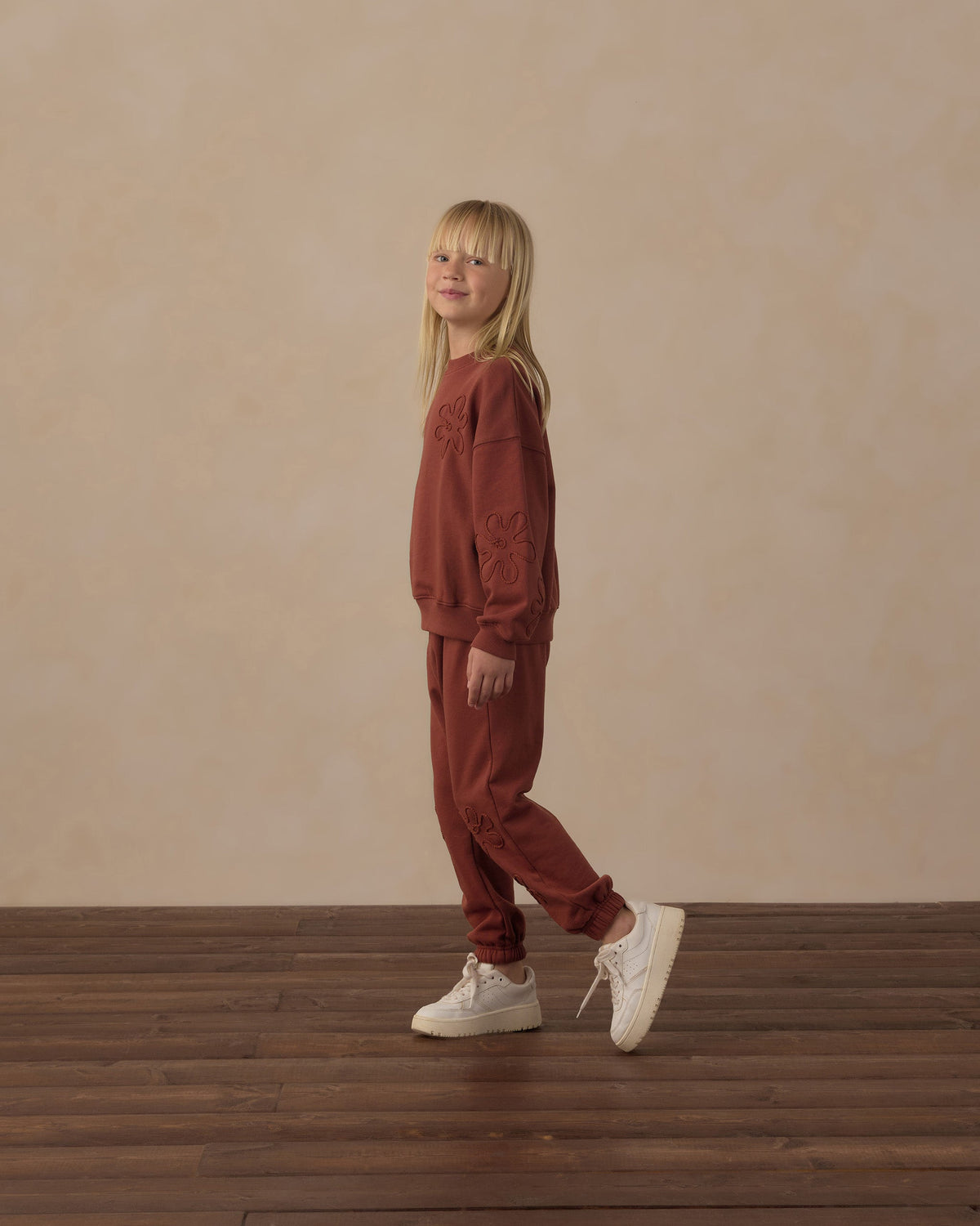 Baggy Sweatpant Brick - Rylee + Cru | Kids Clothes | Trendy Baby Clothes | Modern Infant Outfits |