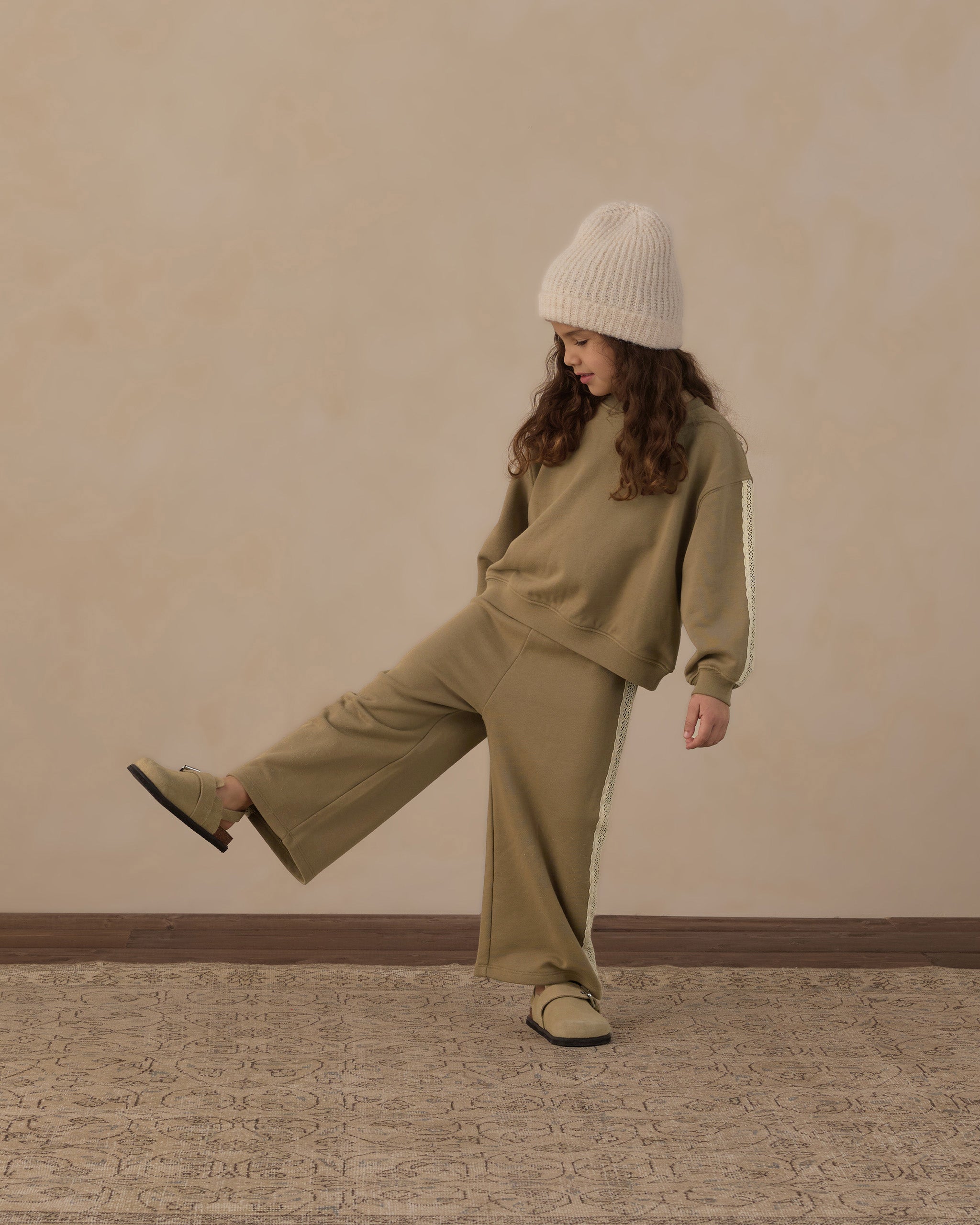 Oversized Sweatshirt Olive - Rylee + Cru | Kids Clothes | Trendy Baby Clothes | Modern Infant Outfits |