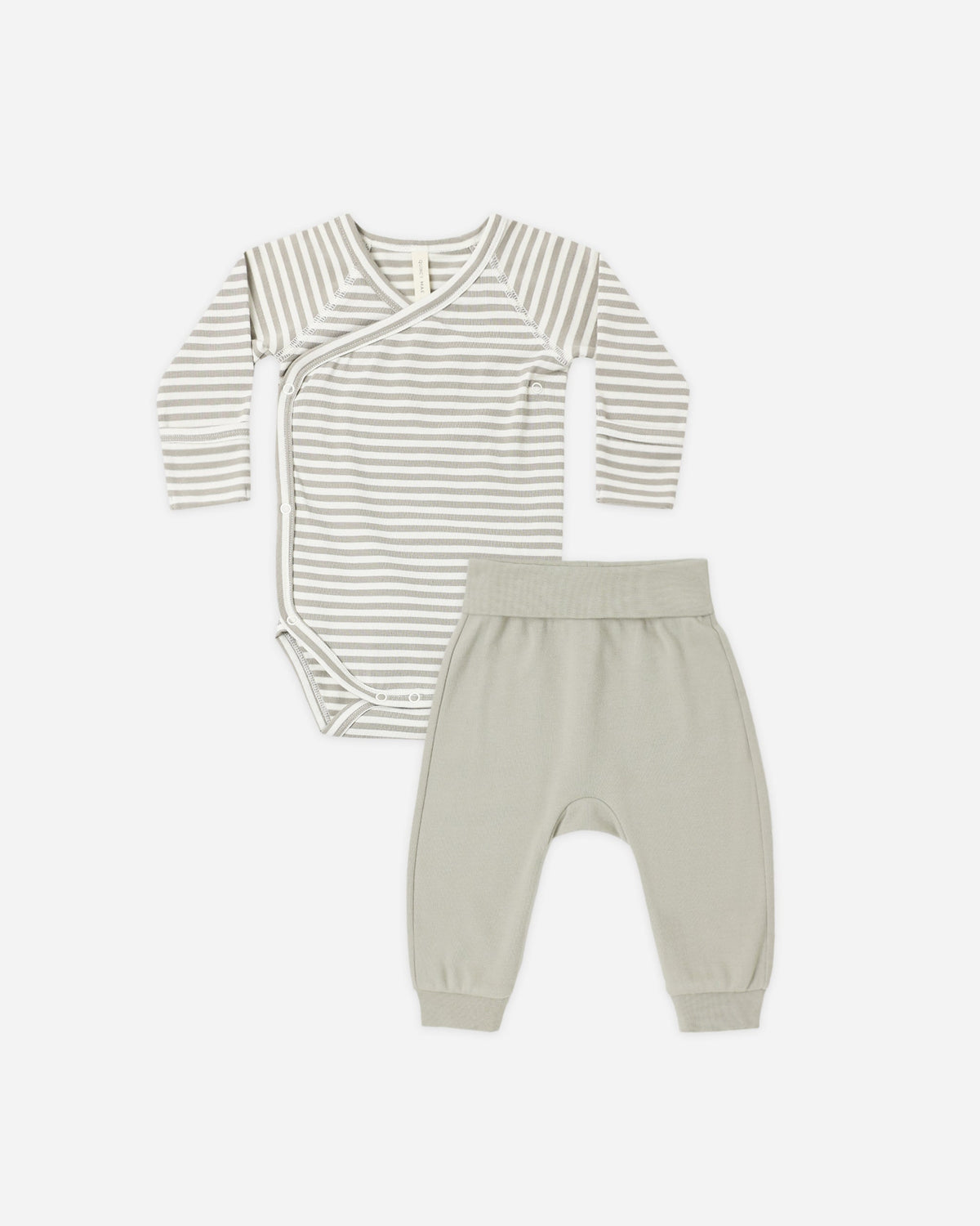 Side Snap Bodysuit + Pant Set Laurel Stripe - Rylee + Cru | Kids Clothes | Trendy Baby Clothes | Modern Infant Outfits |