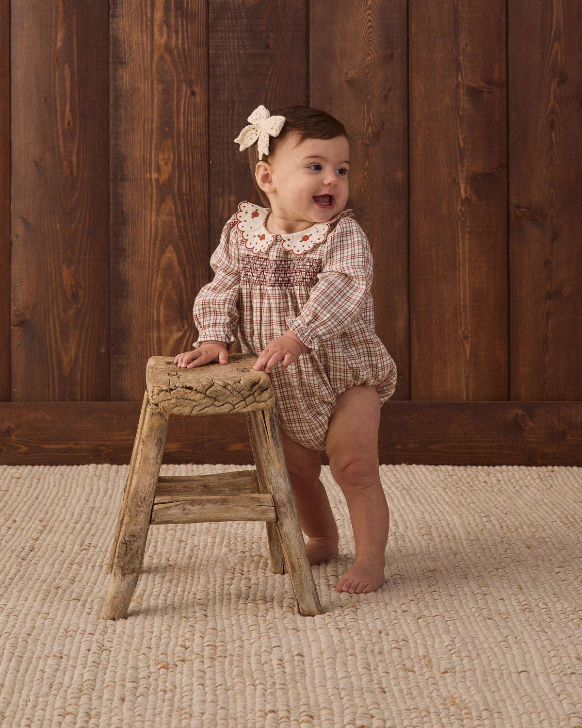 Crochet Bow Natural - Rylee + Cru | Kids Clothes | Trendy Baby Clothes | Modern Infant Outfits |