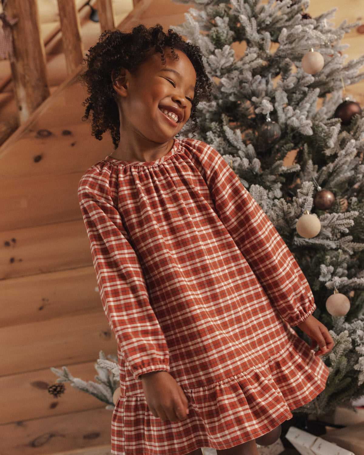 Holly Nightgown Ruby Plaid - Rylee + Cru | Kids Clothes | Trendy Baby Clothes | Modern Infant Outfits |