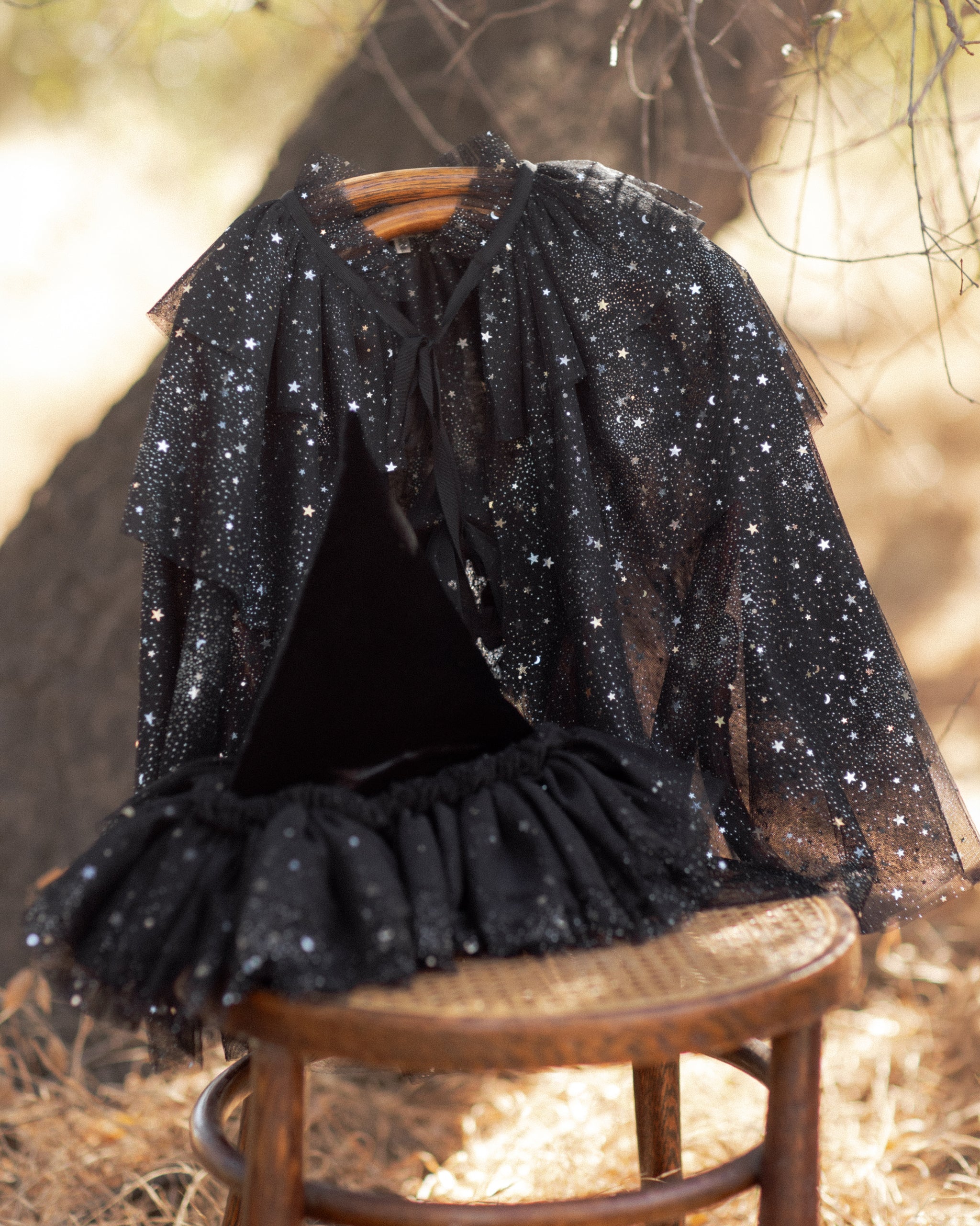 Tulle Cape Black - Rylee + Cru | Kids Clothes | Trendy Baby Clothes | Modern Infant Outfits |