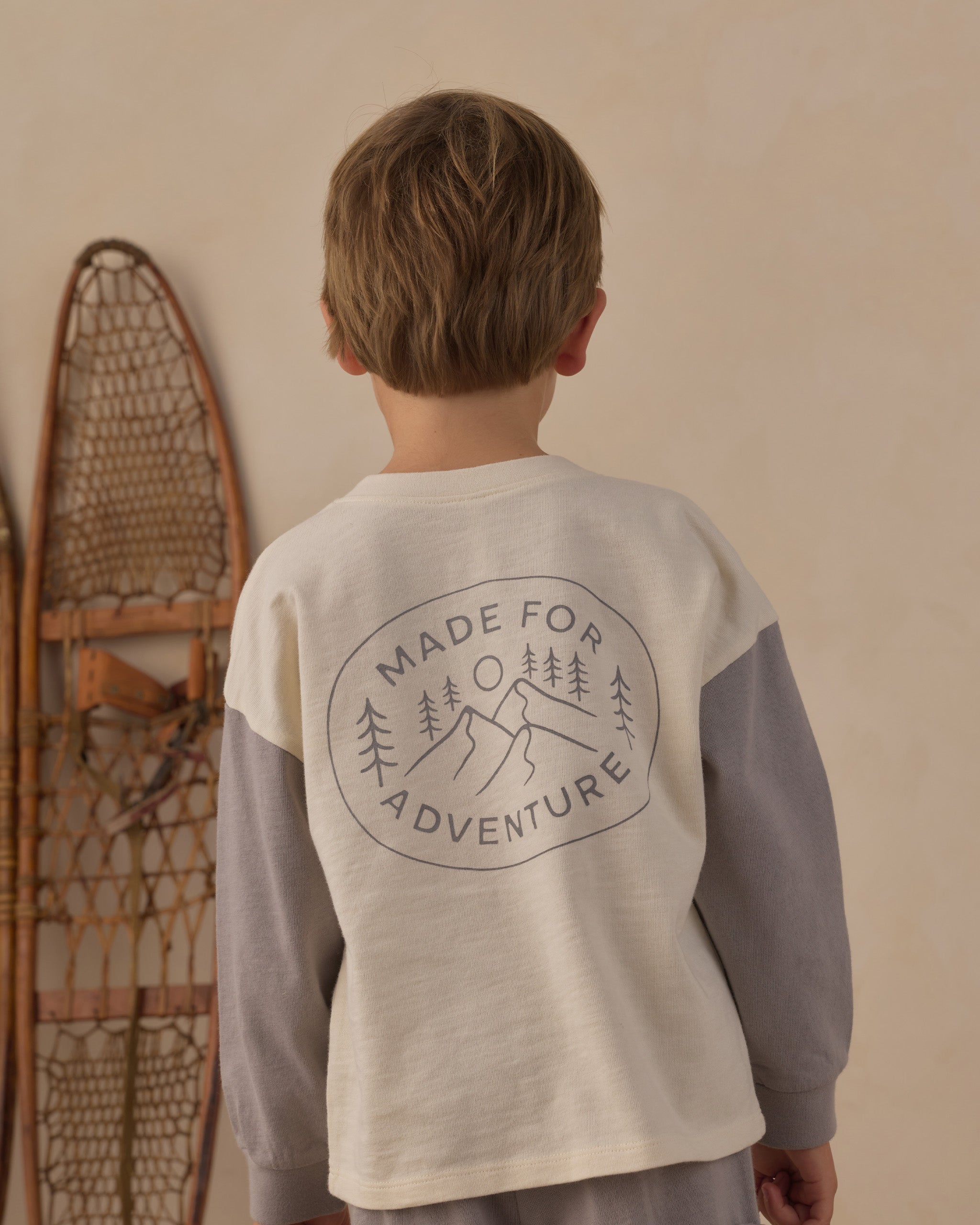 Relaxed Long Sleeve Henley Made For Adventure - Rylee + Cru | Kids Clothes | Trendy Baby Clothes | Modern Infant Outfits |
