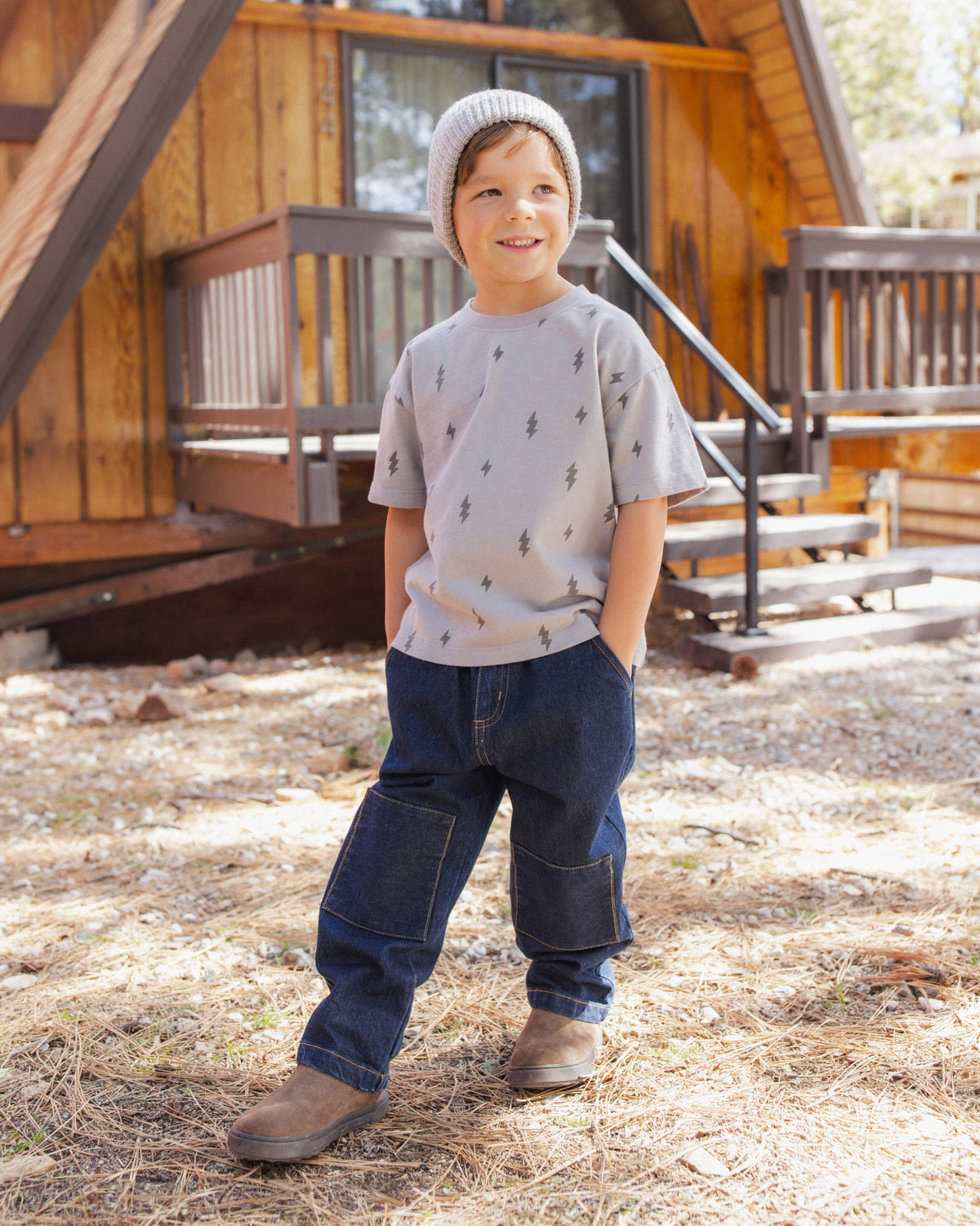 Relaxed Tee Bolts - Rylee + Cru | Kids Clothes | Trendy Baby Clothes | Modern Infant Outfits |